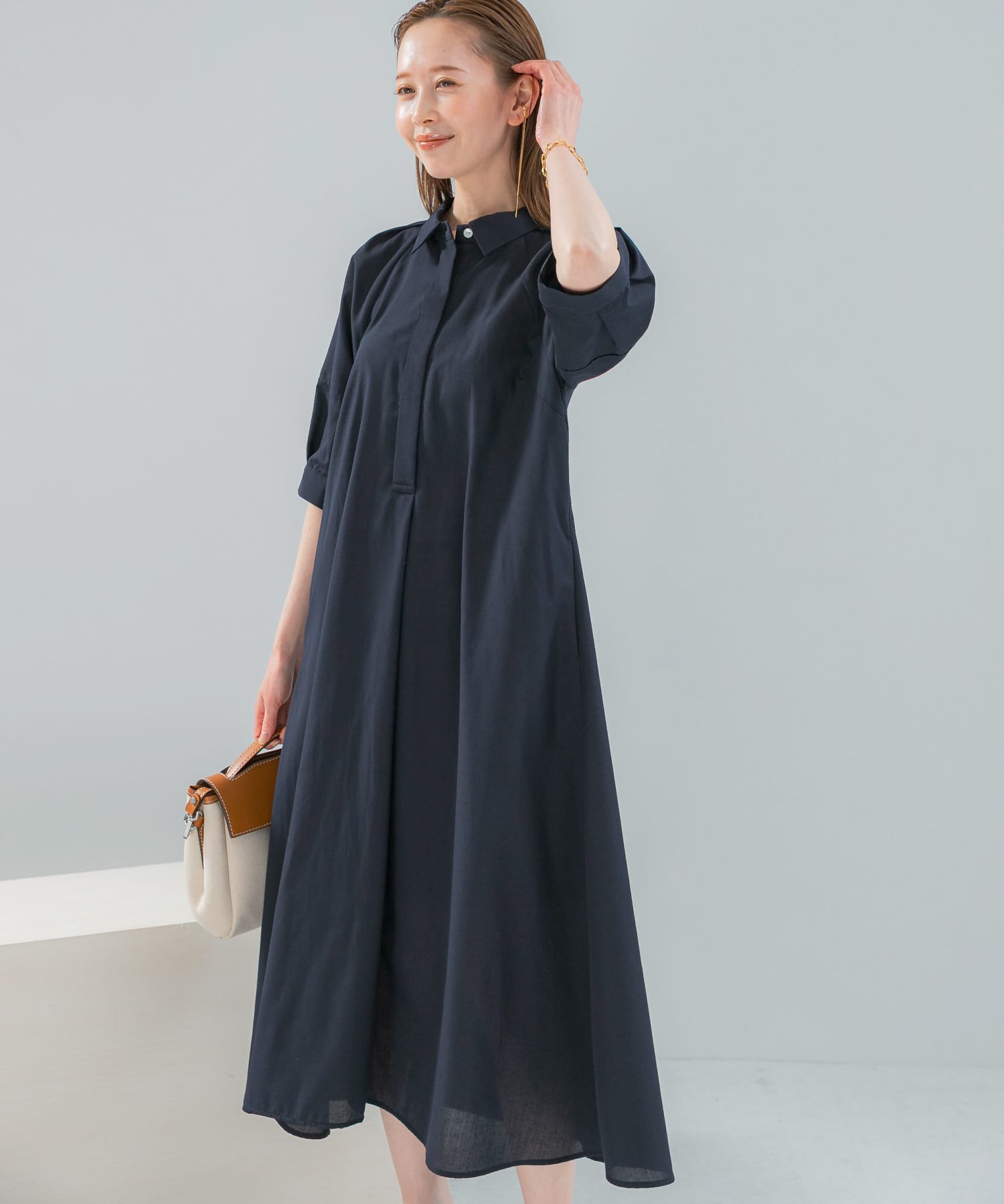 WEB限定』『UR TECH Smart Linen Touch』イージーリネンシャツ