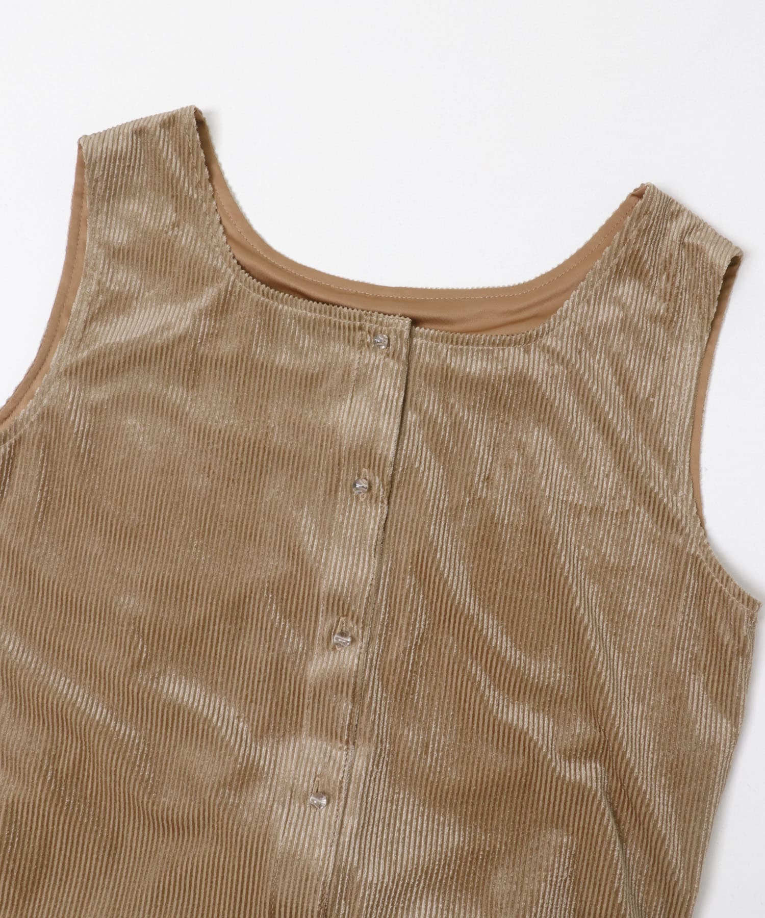 シアーベロアスクエアネックワンピース BROWN 36
