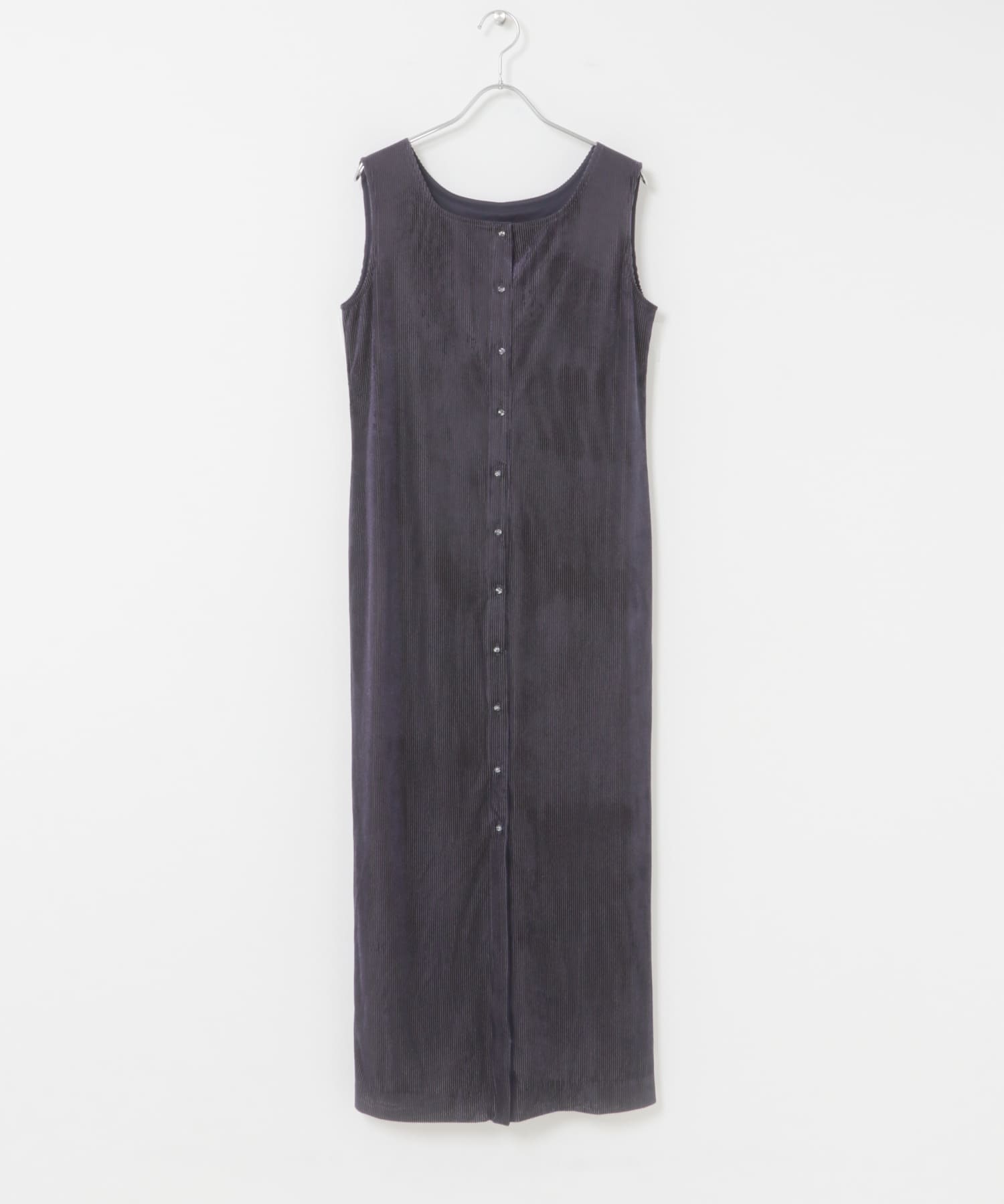 シアーベロアスクエアネックワンピース NAVY 36