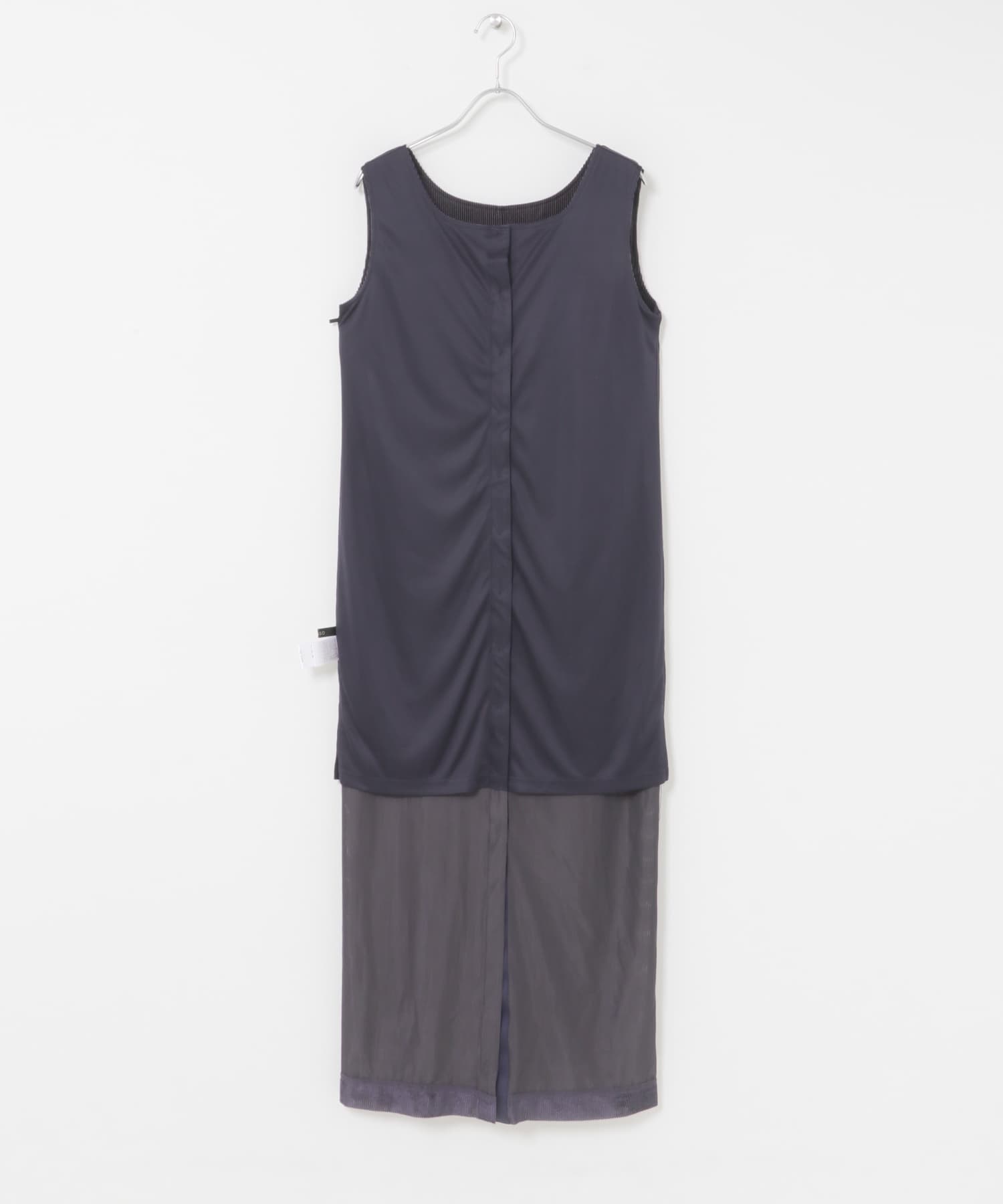 シアーベロアスクエアネックワンピース NAVY 36