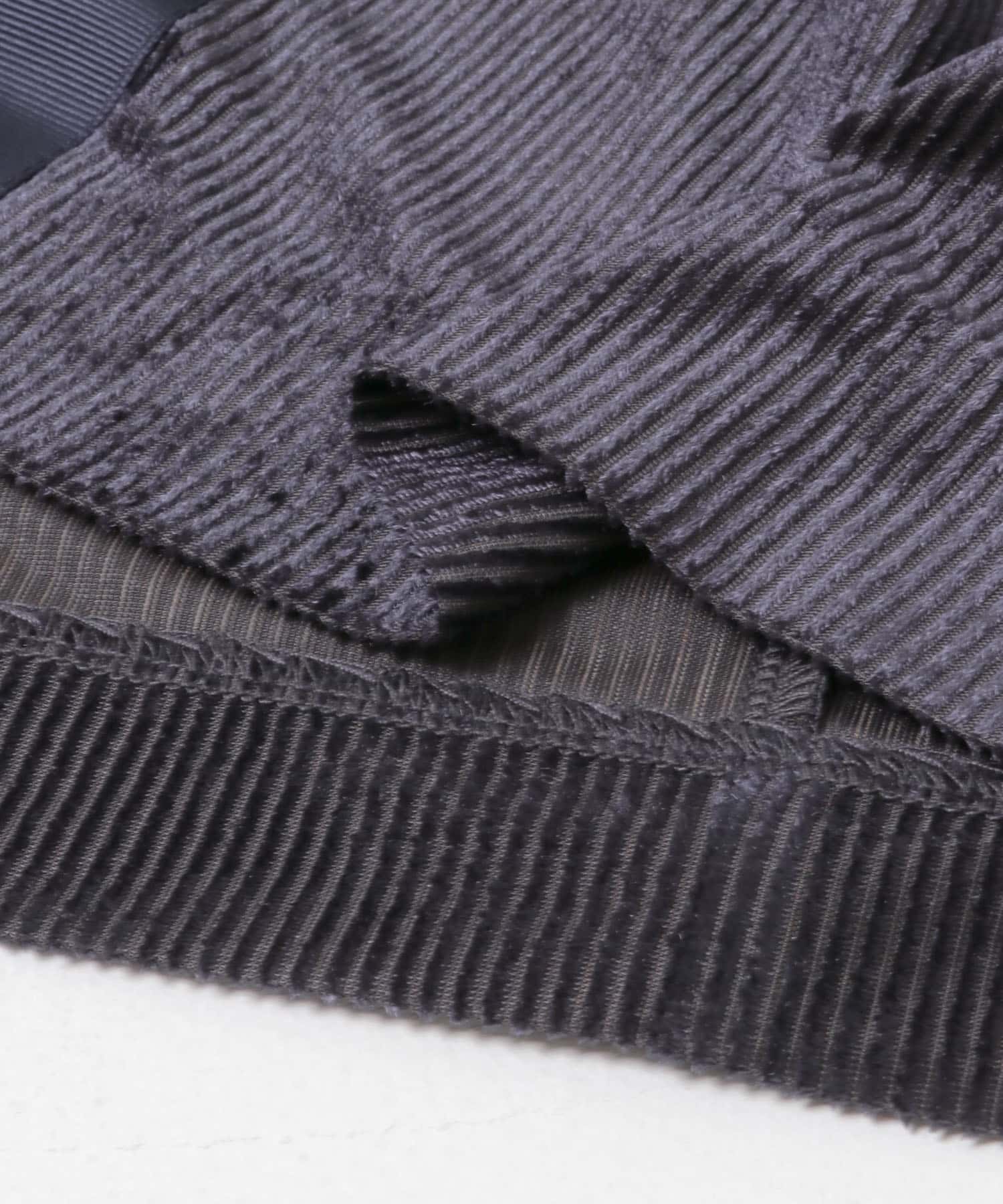 シアーベロアスクエアネックワンピース NAVY 36