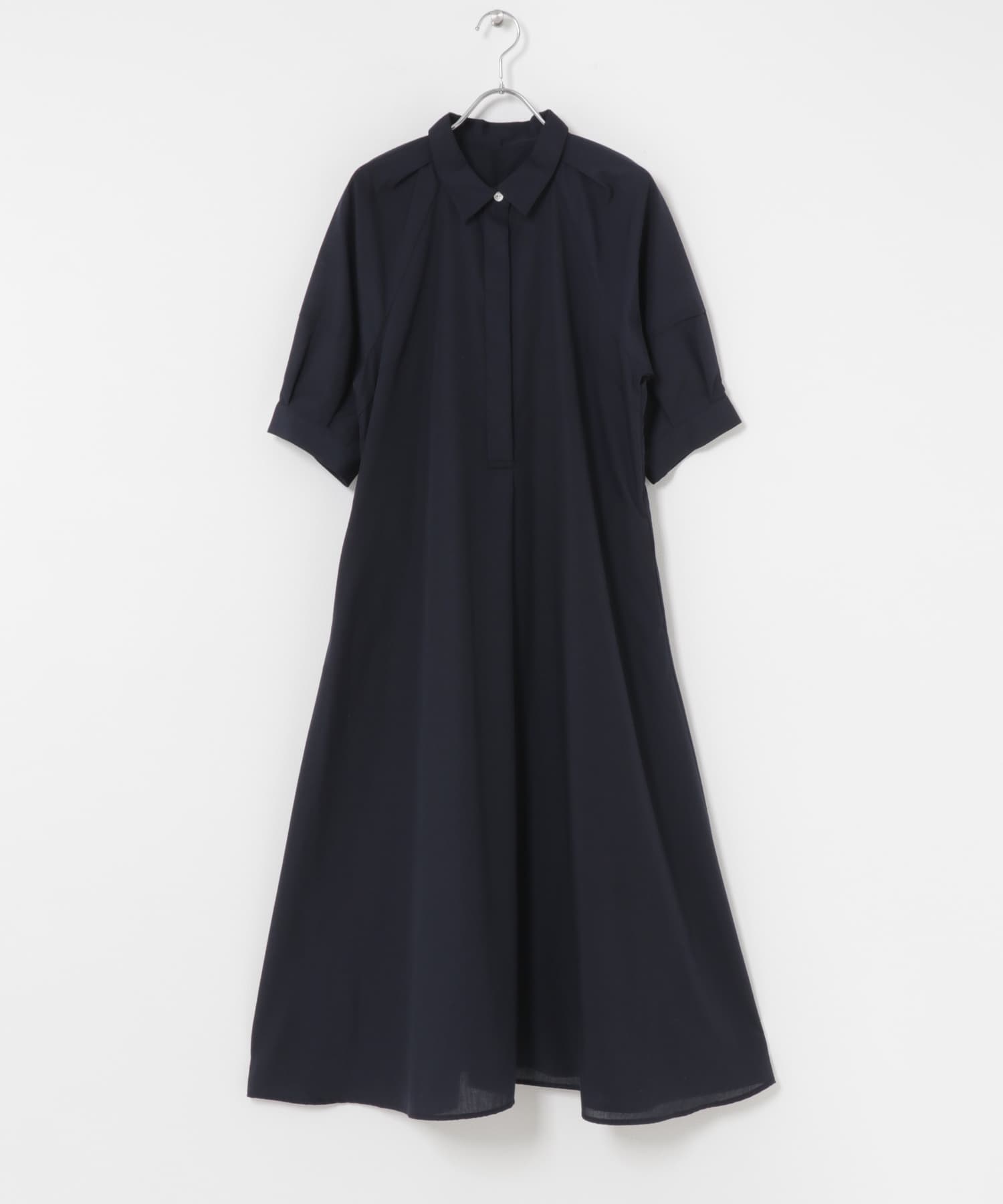 『WEB限定』イージーリネンシャツワンピース NAVY Free