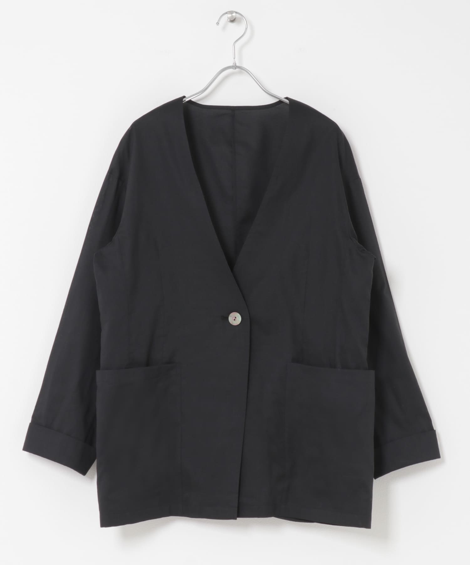 メモリーコットンライトジャケット BLACK Free