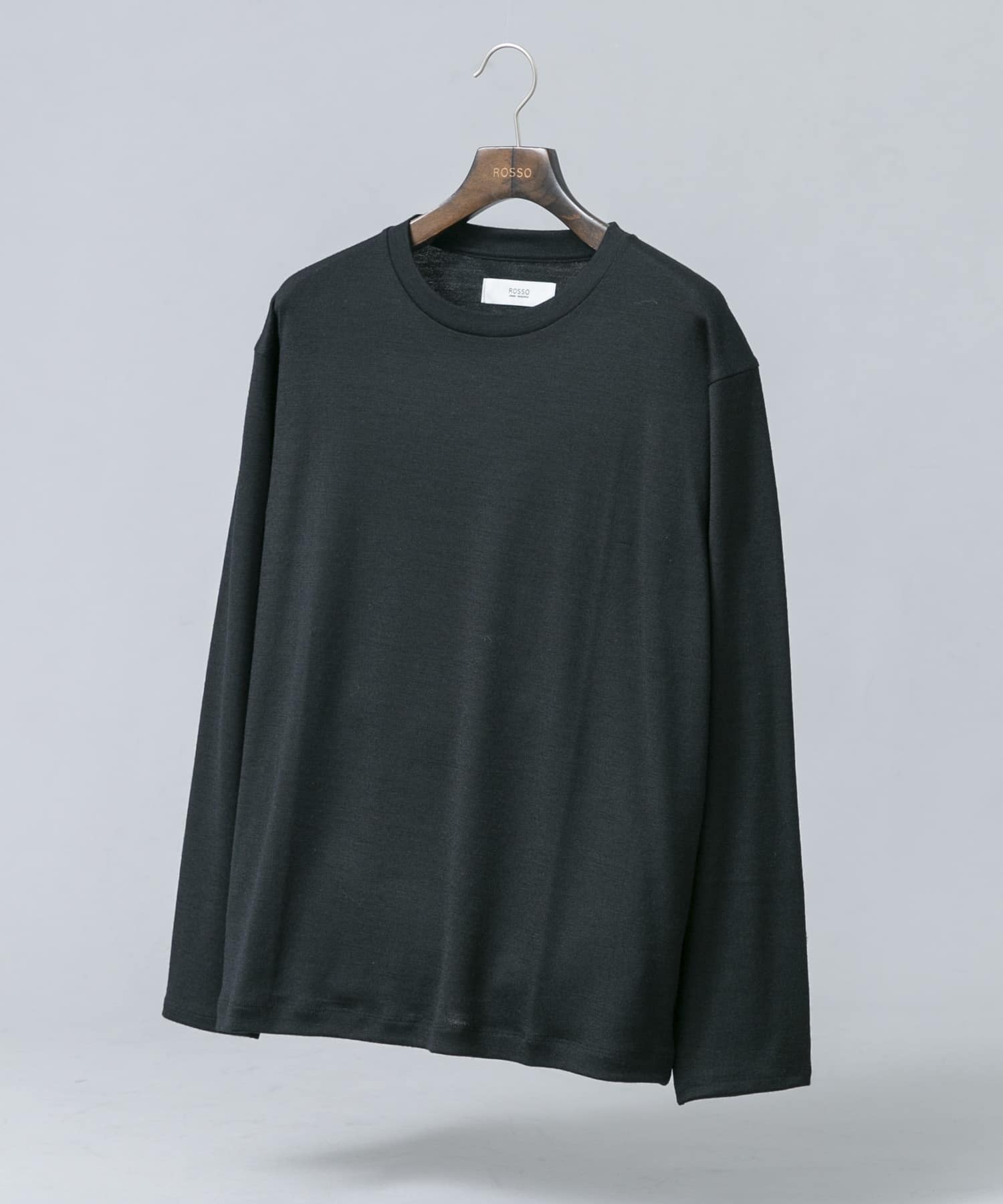 『マシンウォッシャブル』ハイクオリティウールロングスリーブTシャツ