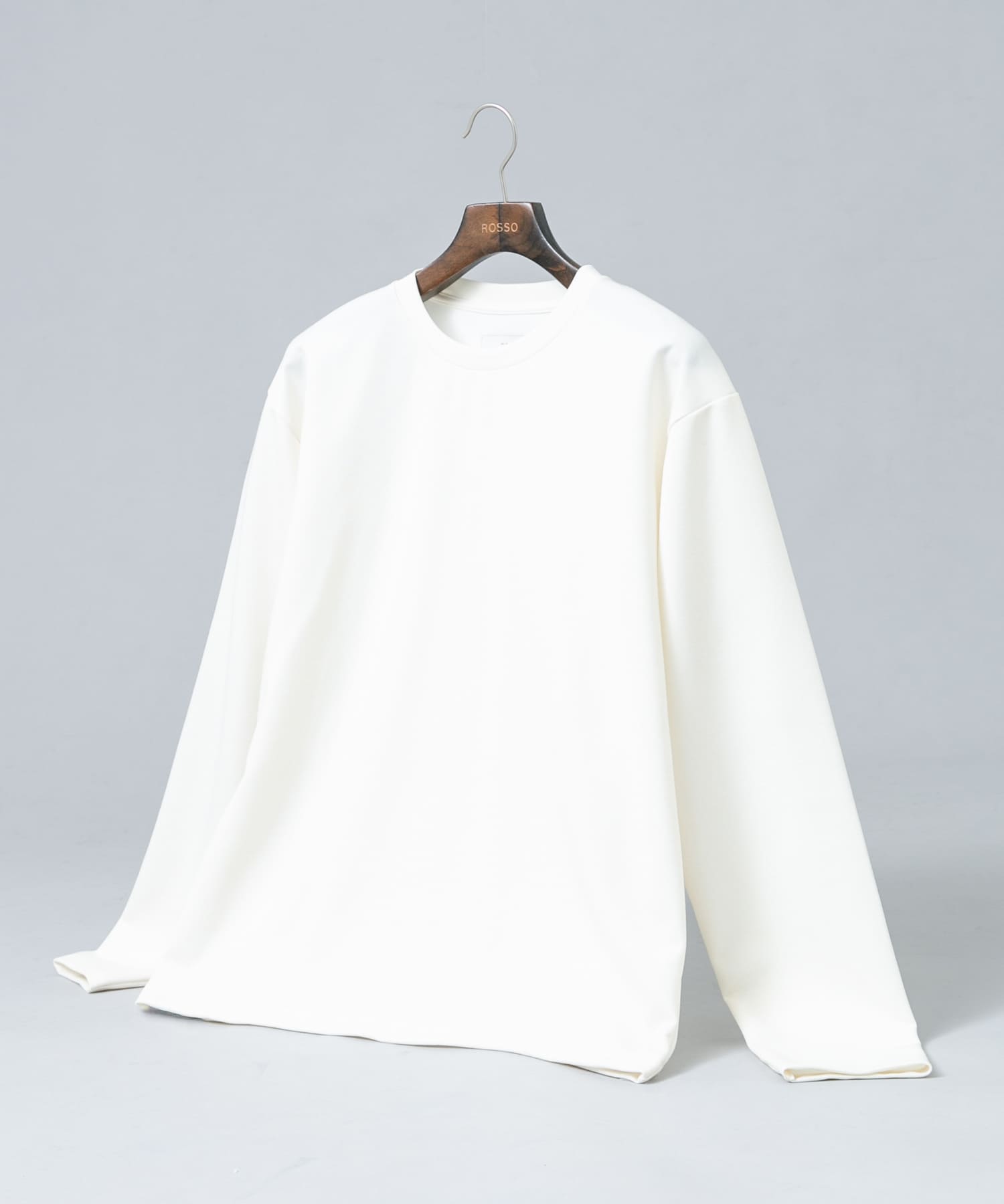 『セットアップ対応/防シワ』ウールジャージークルーネックTシャツ