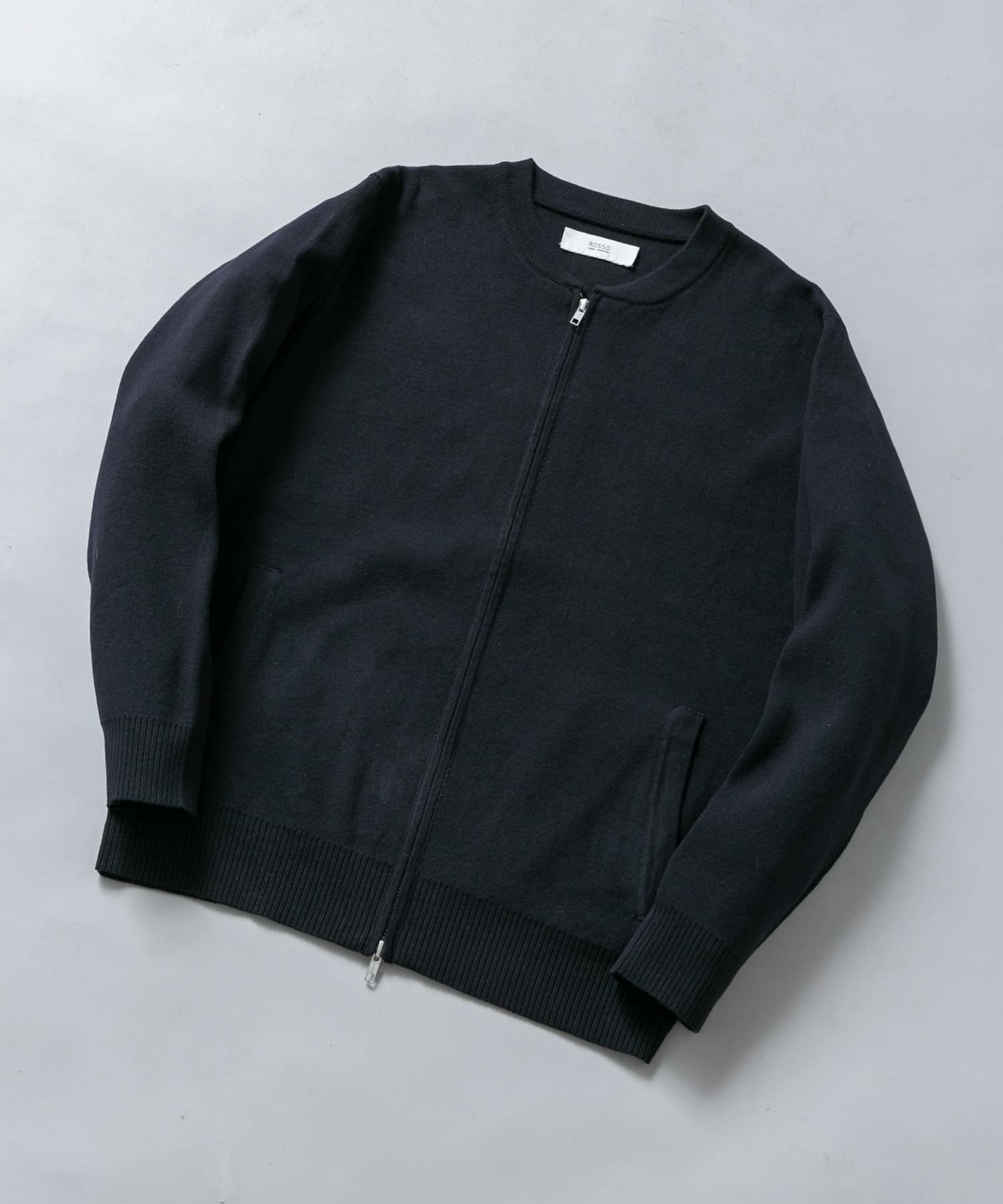 RRL コットンニットブルゾン コットンミラノリブニットジップブルゾン(M BLACK): アウター｜URBAN
