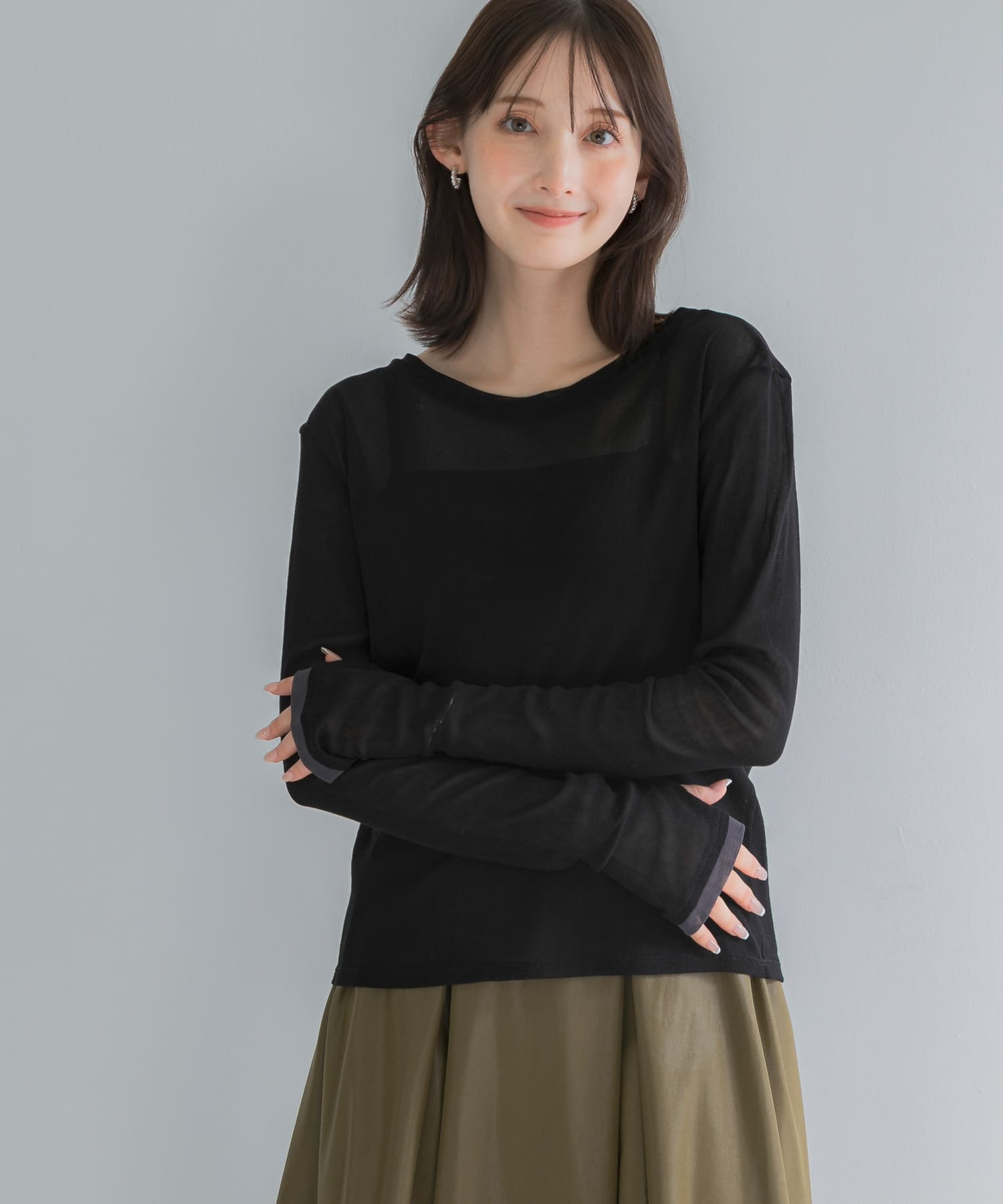 身長：164cm サイズ：Free