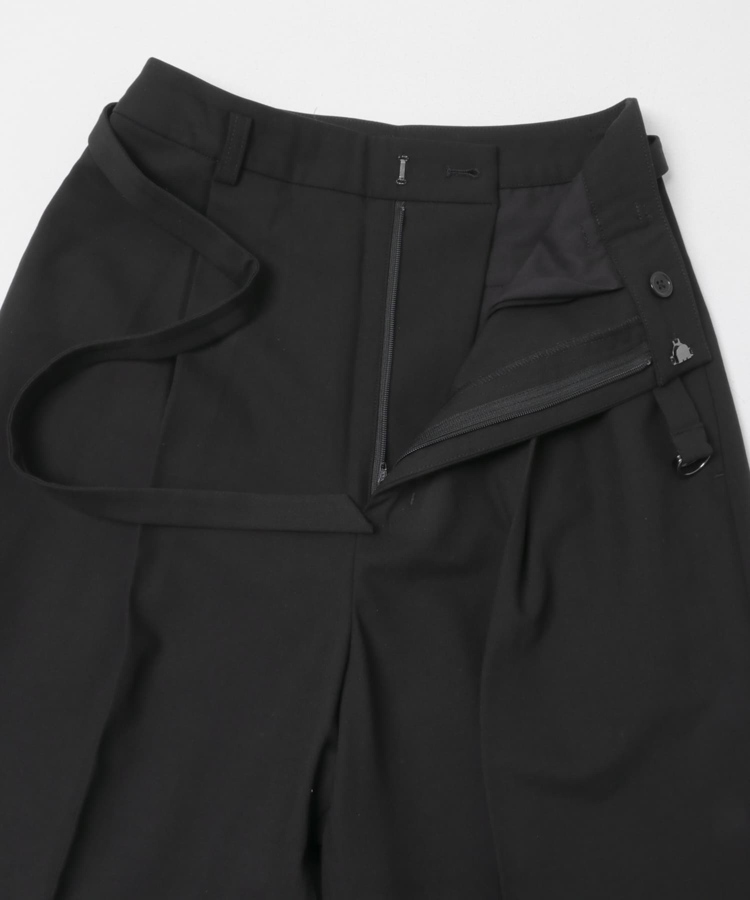 ウール混センプレタックパンツ BLACK 36