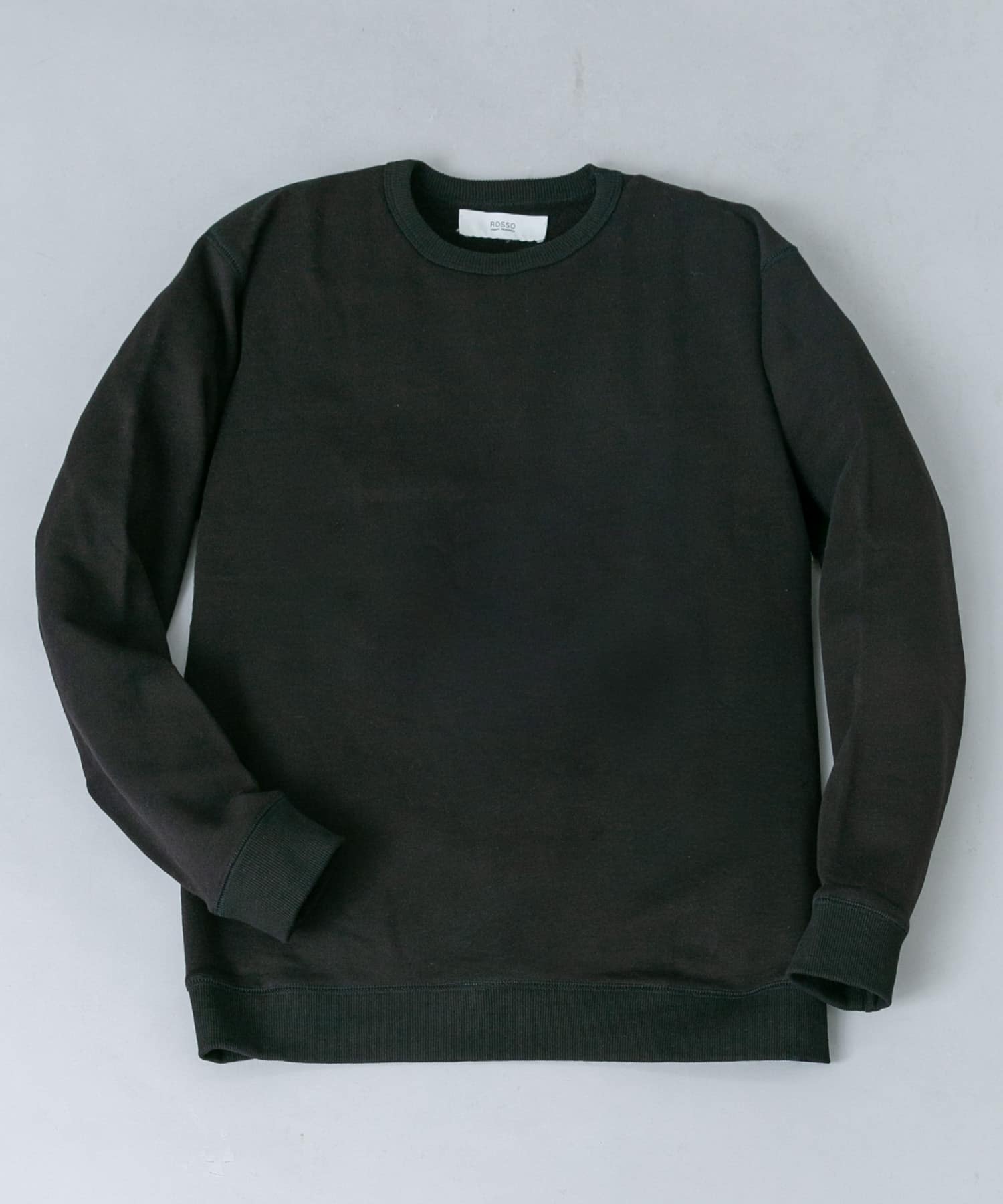 ウール裏毛ベーシックスウェット BLACK M