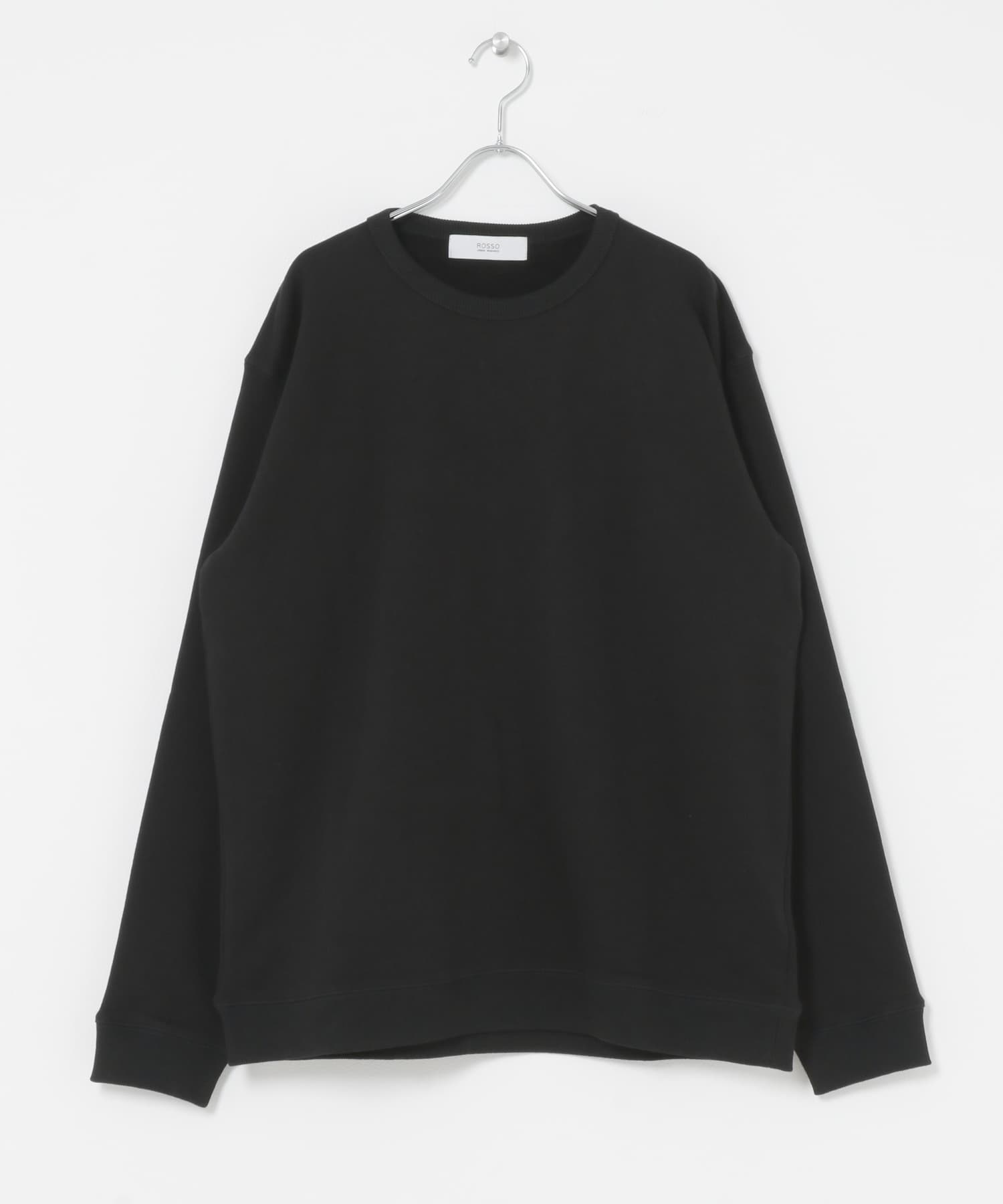 ウール裏毛ベーシックスウェット BLACK M