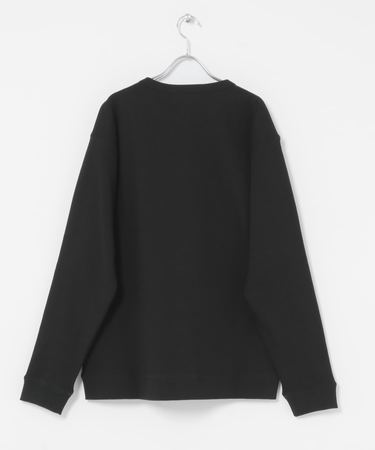 ウール裏毛ベーシックスウェット BLACK M
