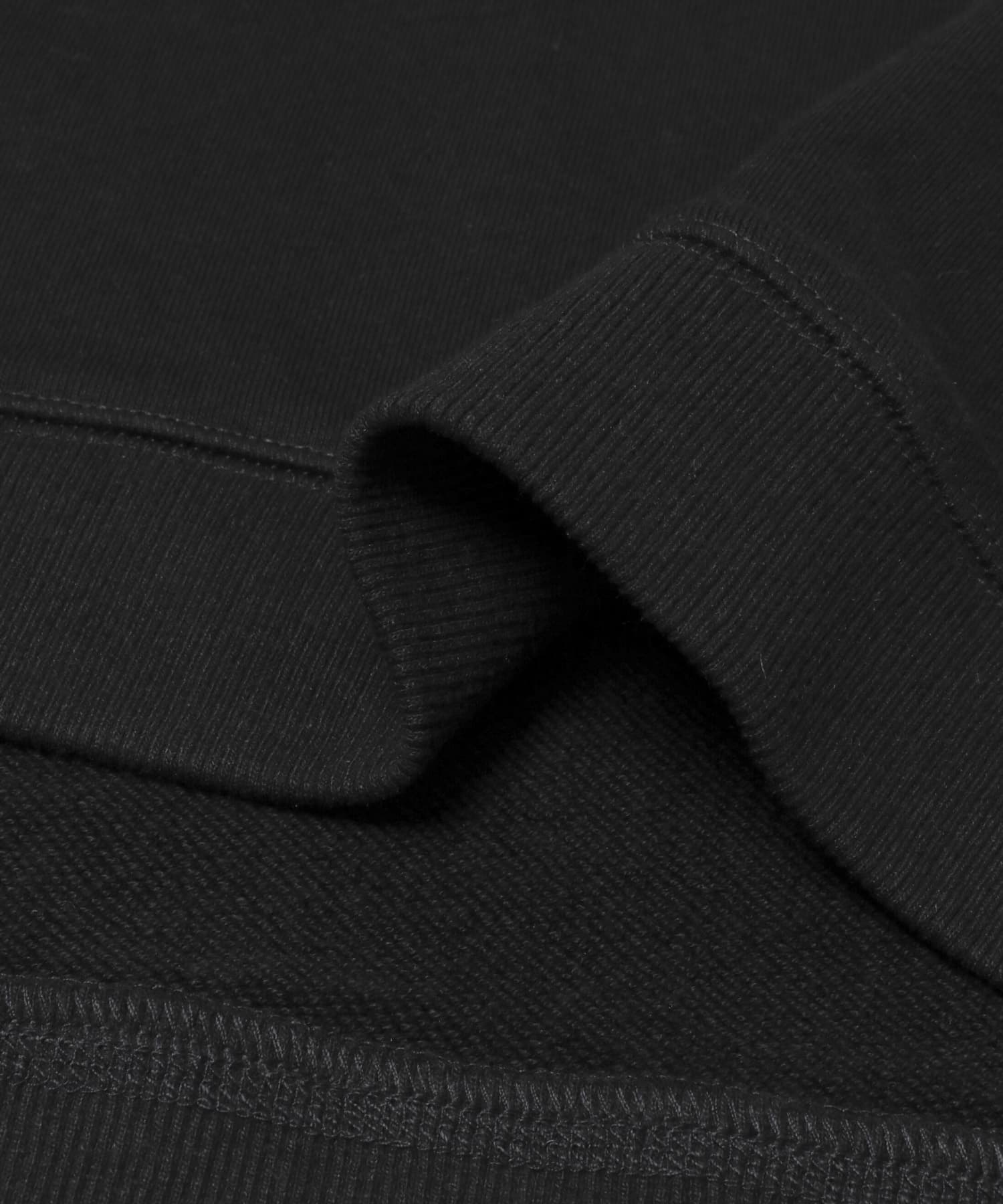 ウール裏毛ベーシックスウェット BLACK M