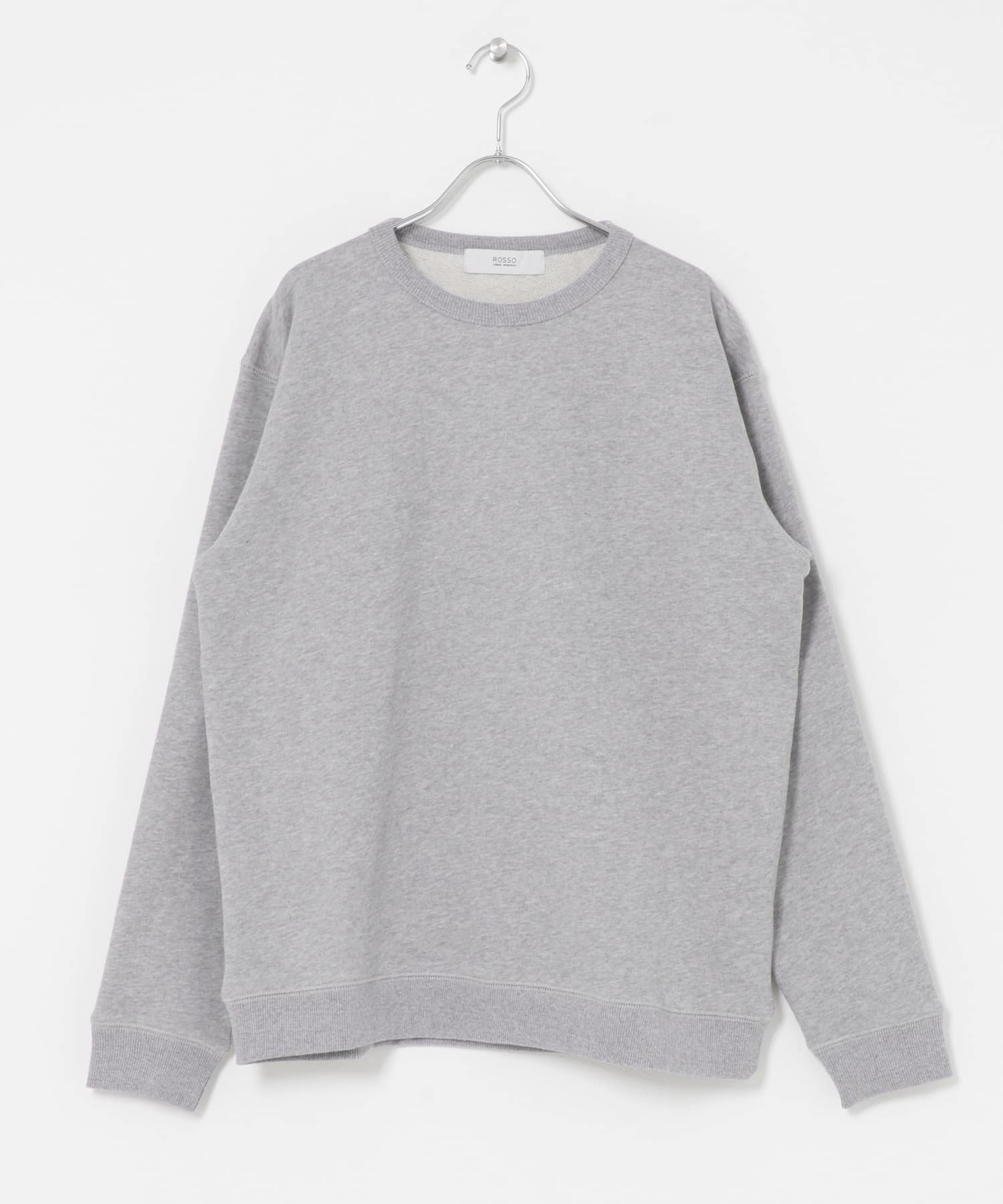 ウール裏毛ベーシックスウェット GRAY M