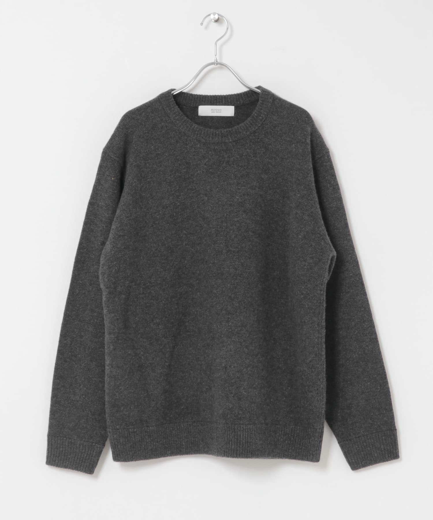 ウールカシミヤニット＋マフラーセット CHARCOAL S