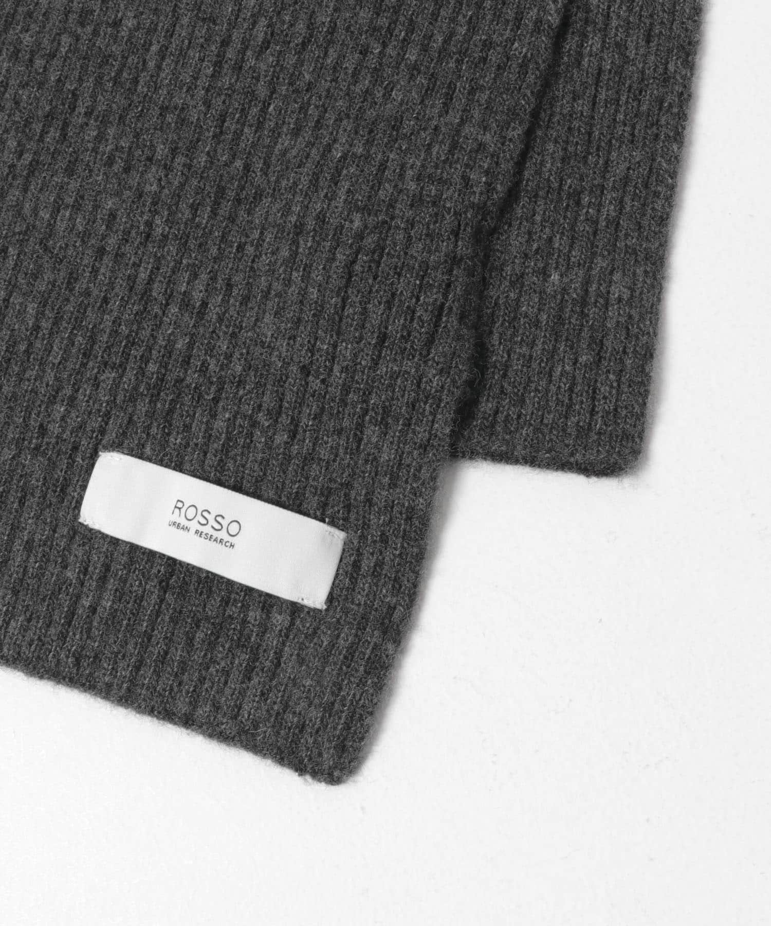 ウールカシミヤニット＋マフラーセット CHARCOAL S