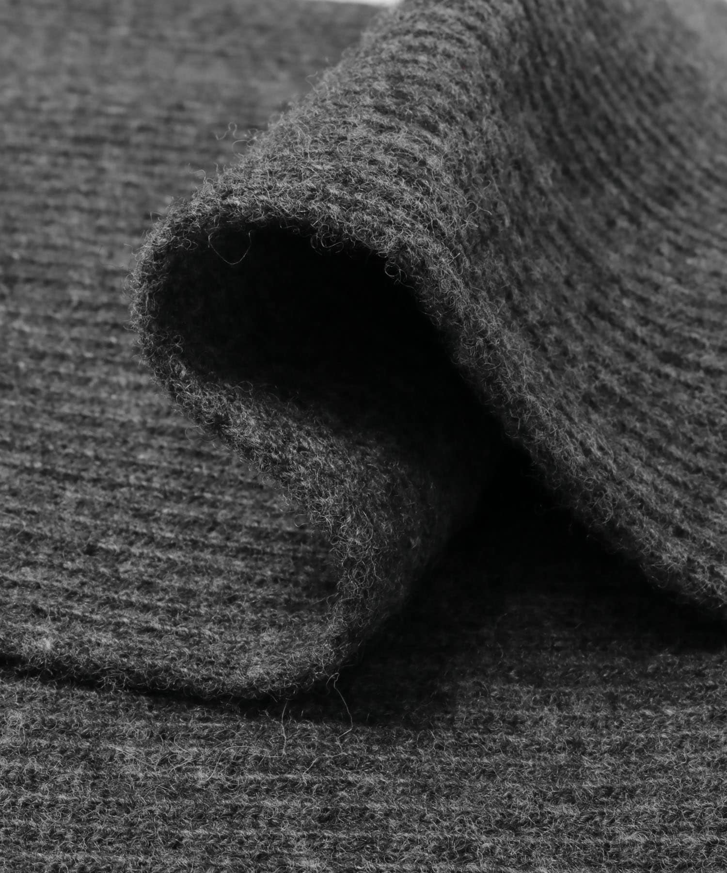 ウールカシミヤニット＋マフラーセット CHARCOAL S
