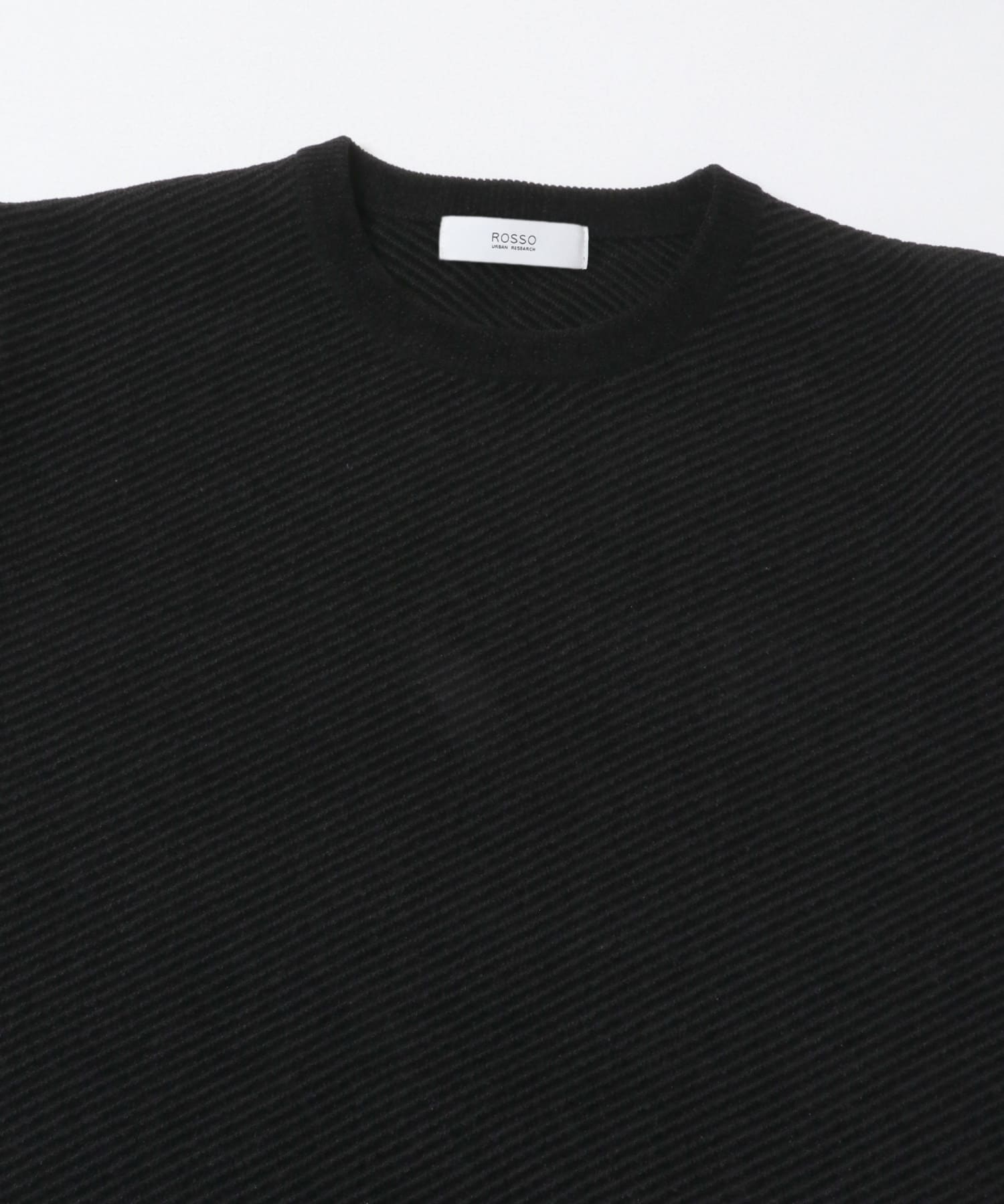 『マシンウォッシャブル』カルゼモールニット BLACK M