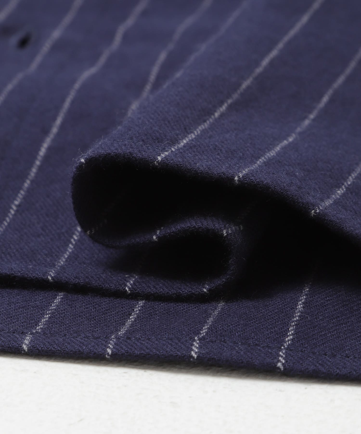『抗菌/防臭』アーバンリラックスフランネルシャツ NVY STRIPE S