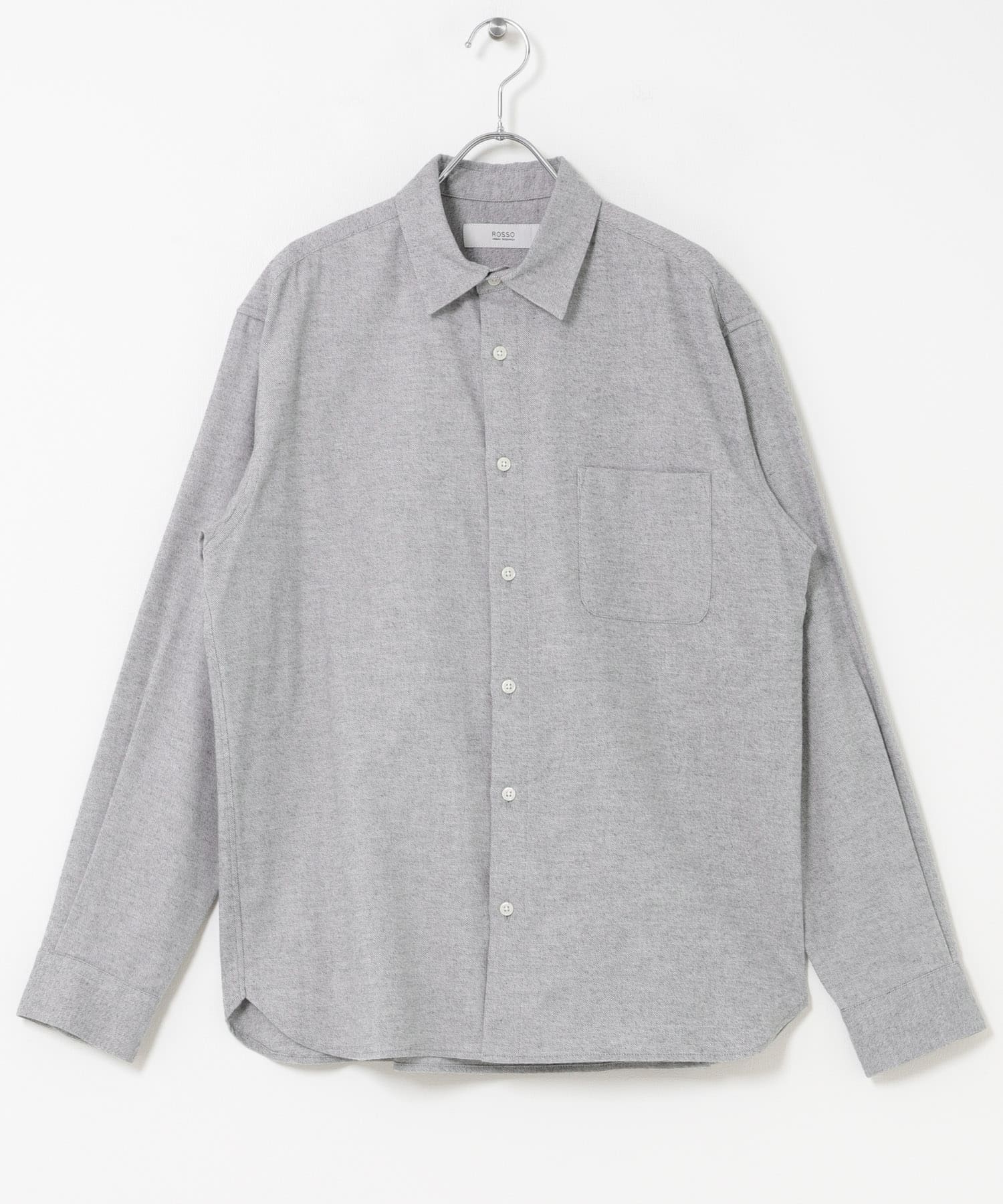 『抗菌/防臭』アーバンリラックスフランネルシャツ GRAY S