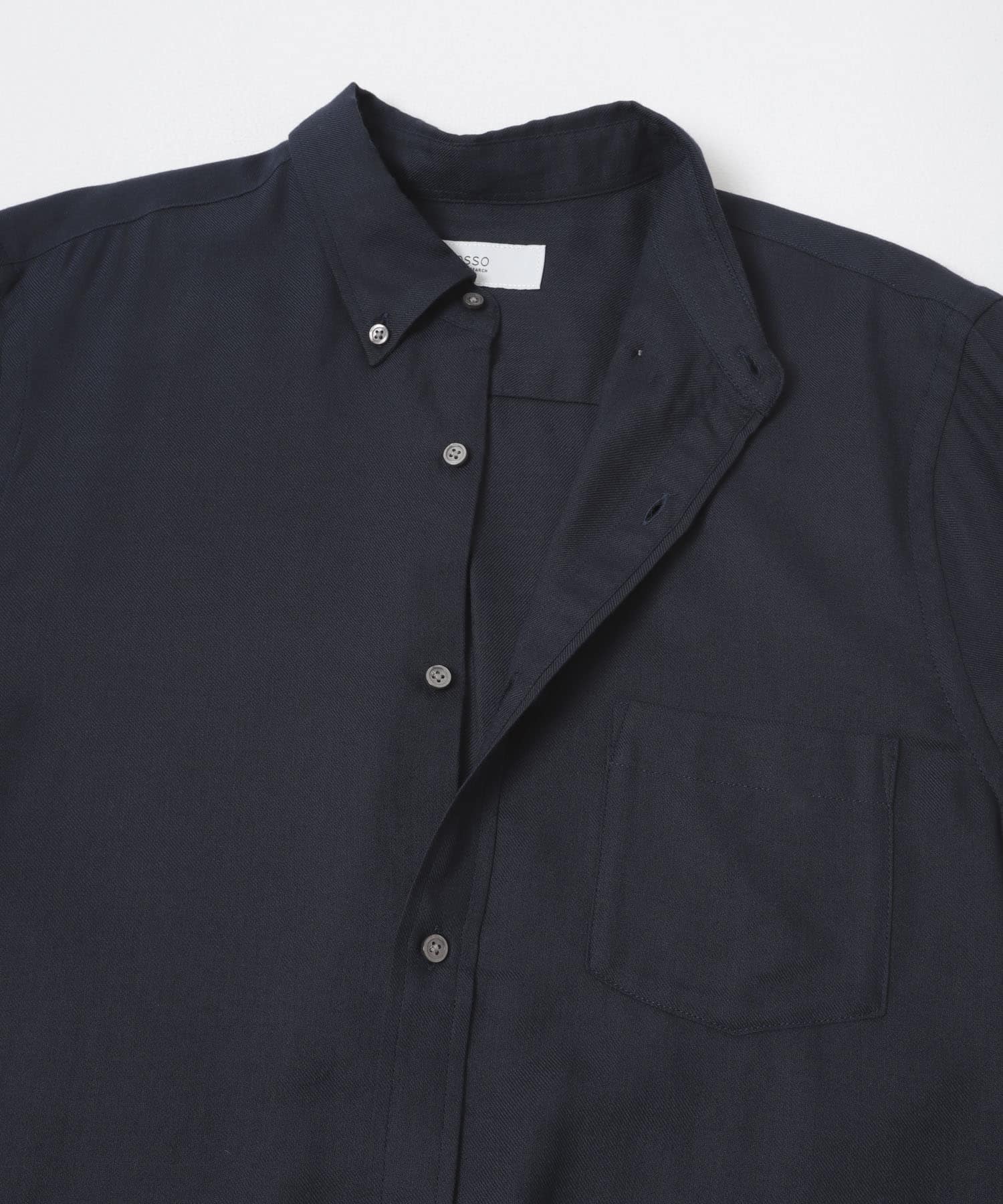 ハイパフォーマンスウールBDシャツ NAVY S