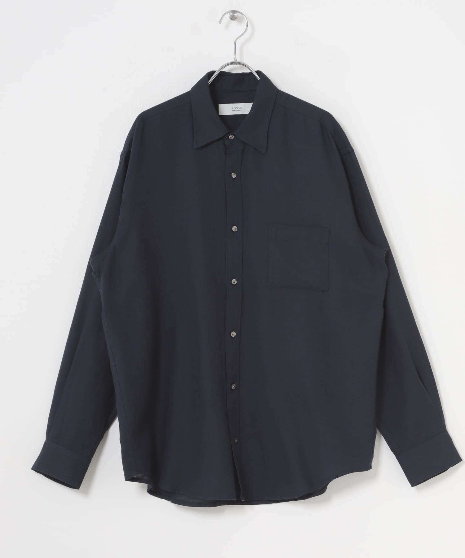 アーバンリラックスウールシャツ NAVY S