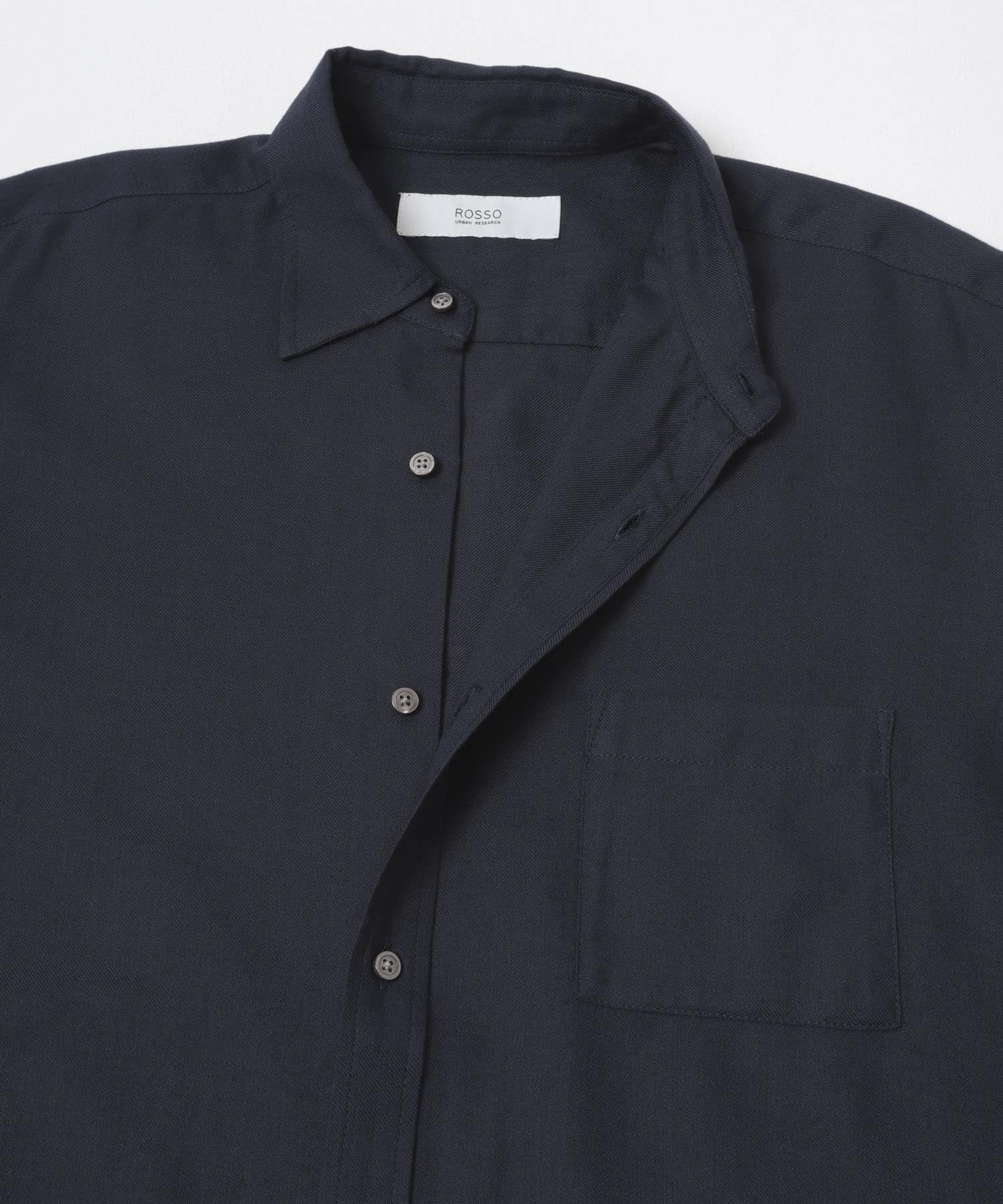 アーバンリラックスウールシャツ NAVY S