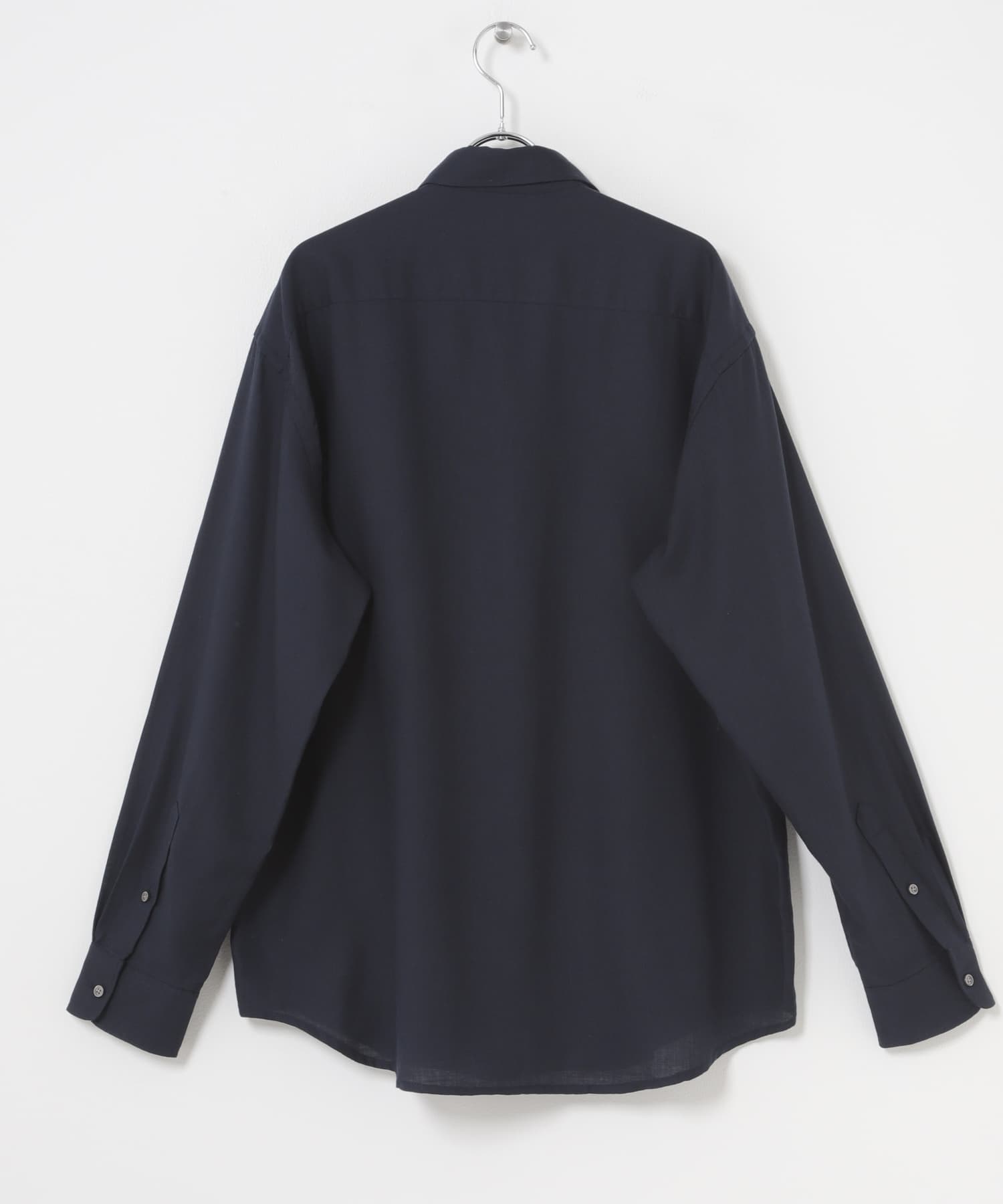 アーバンリラックスウールシャツ NAVY S
