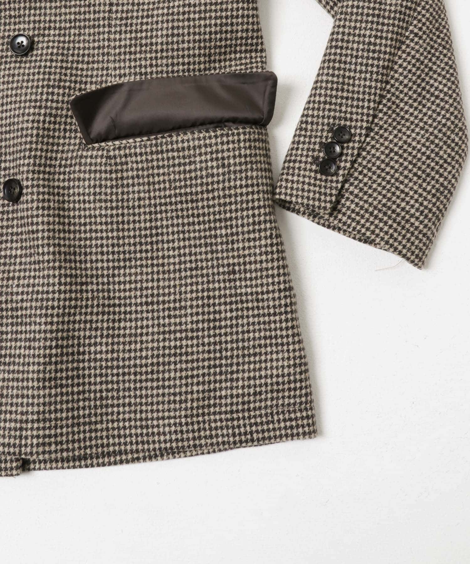 クラシックダブルジャケット BEG CHECK M