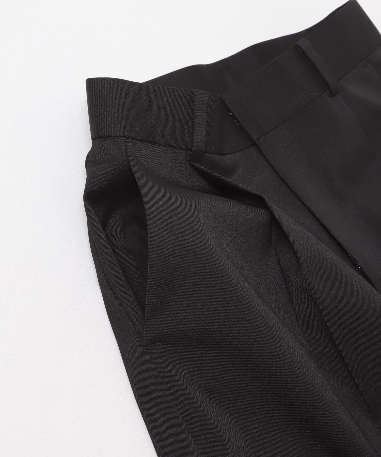 防シワハイウエストワイドスラックス BLACK 34