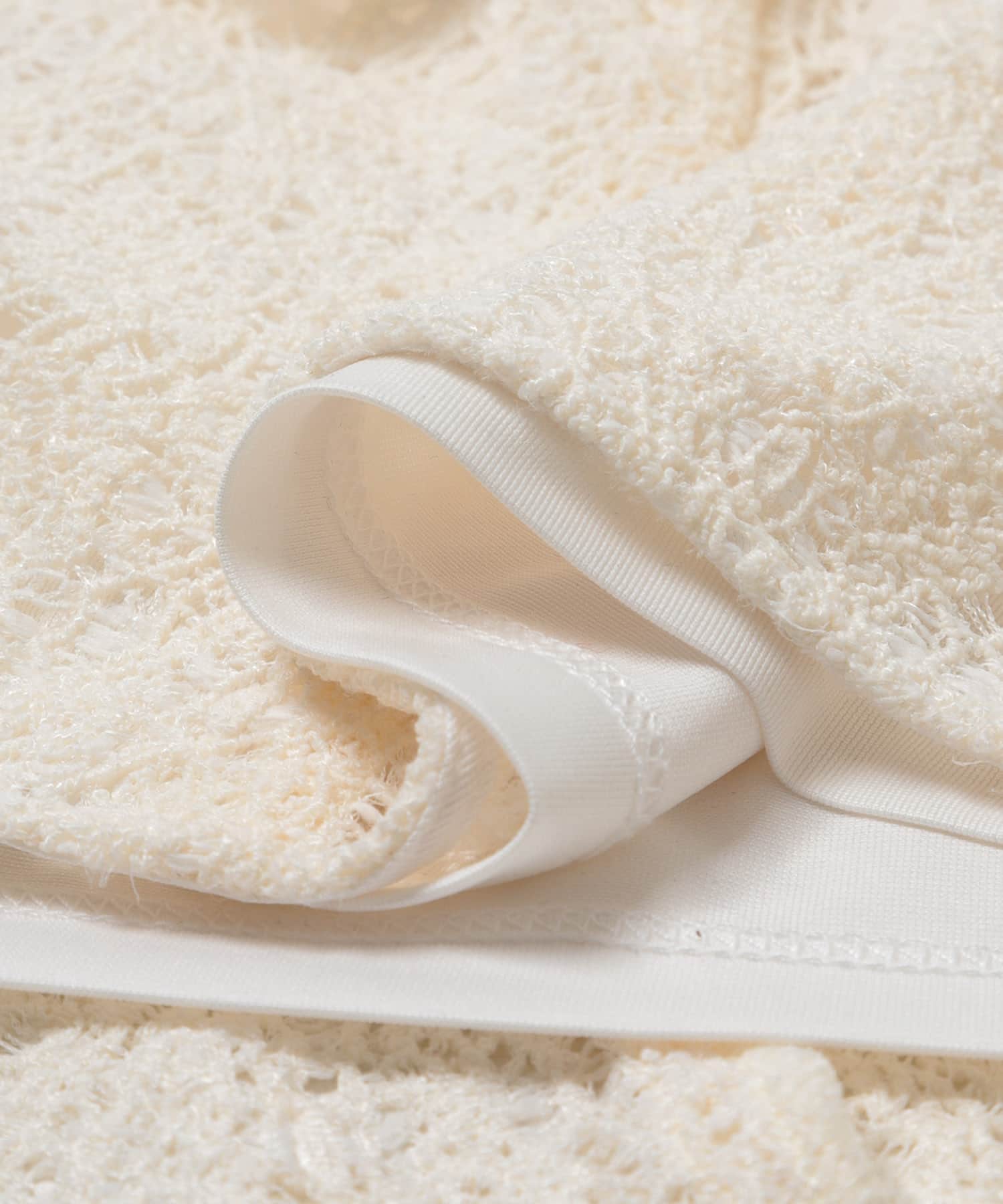 カットレースナローワンピース IVORY Free