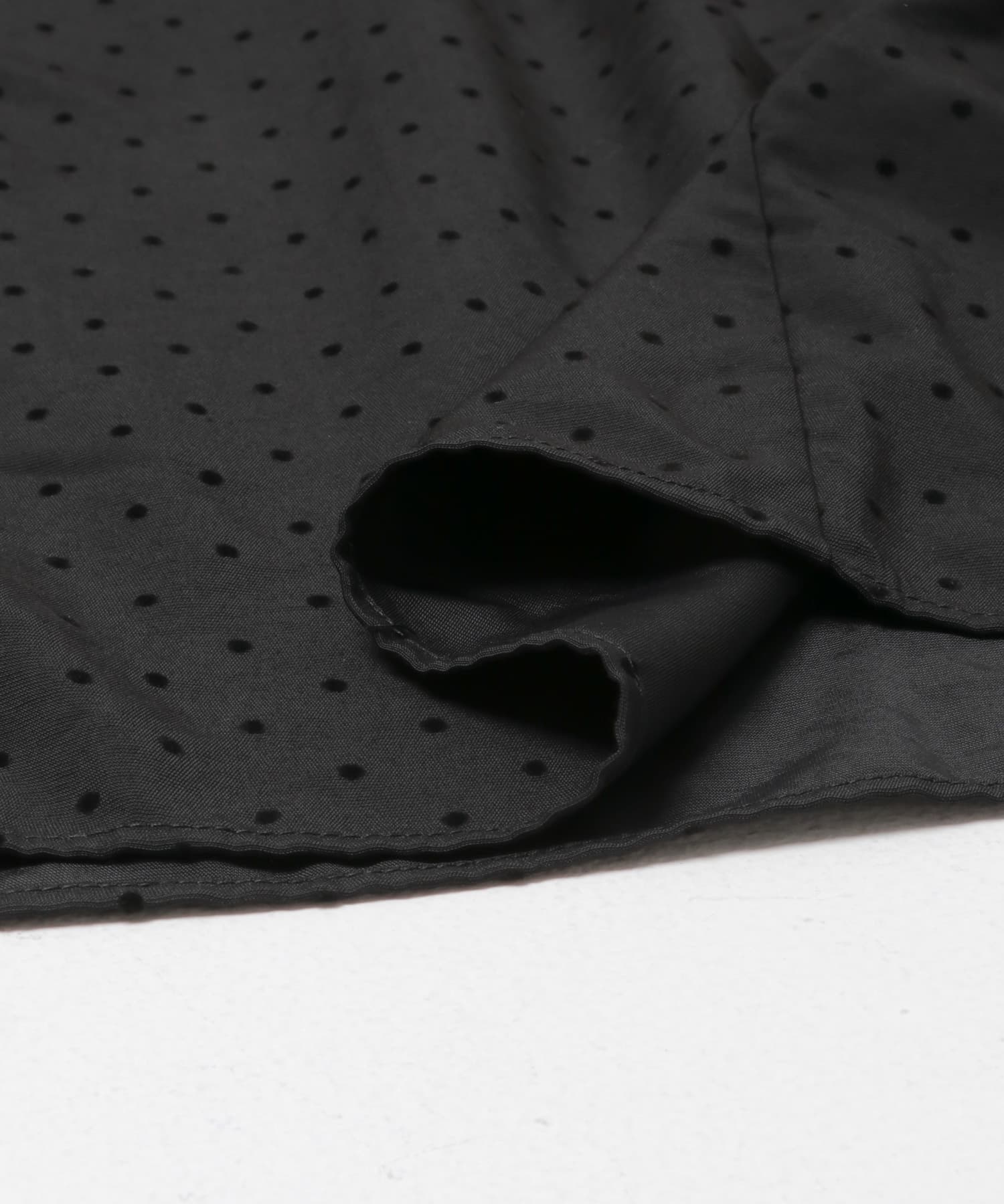 ランダムティアードシャツワンピース BLACK DOT Free