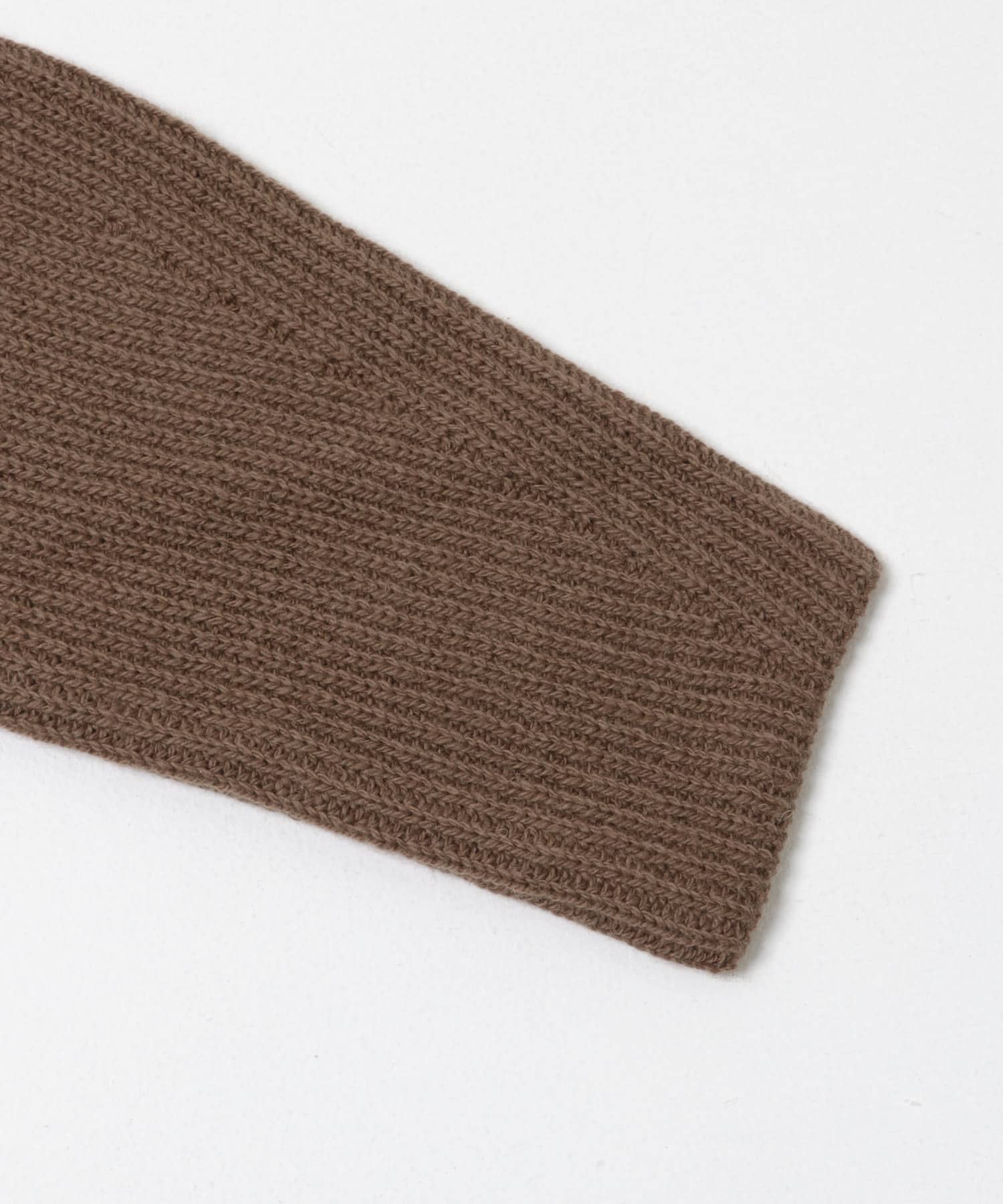 『WEB限定』レースペチ付畦ニットミニワンピース BROWN Free