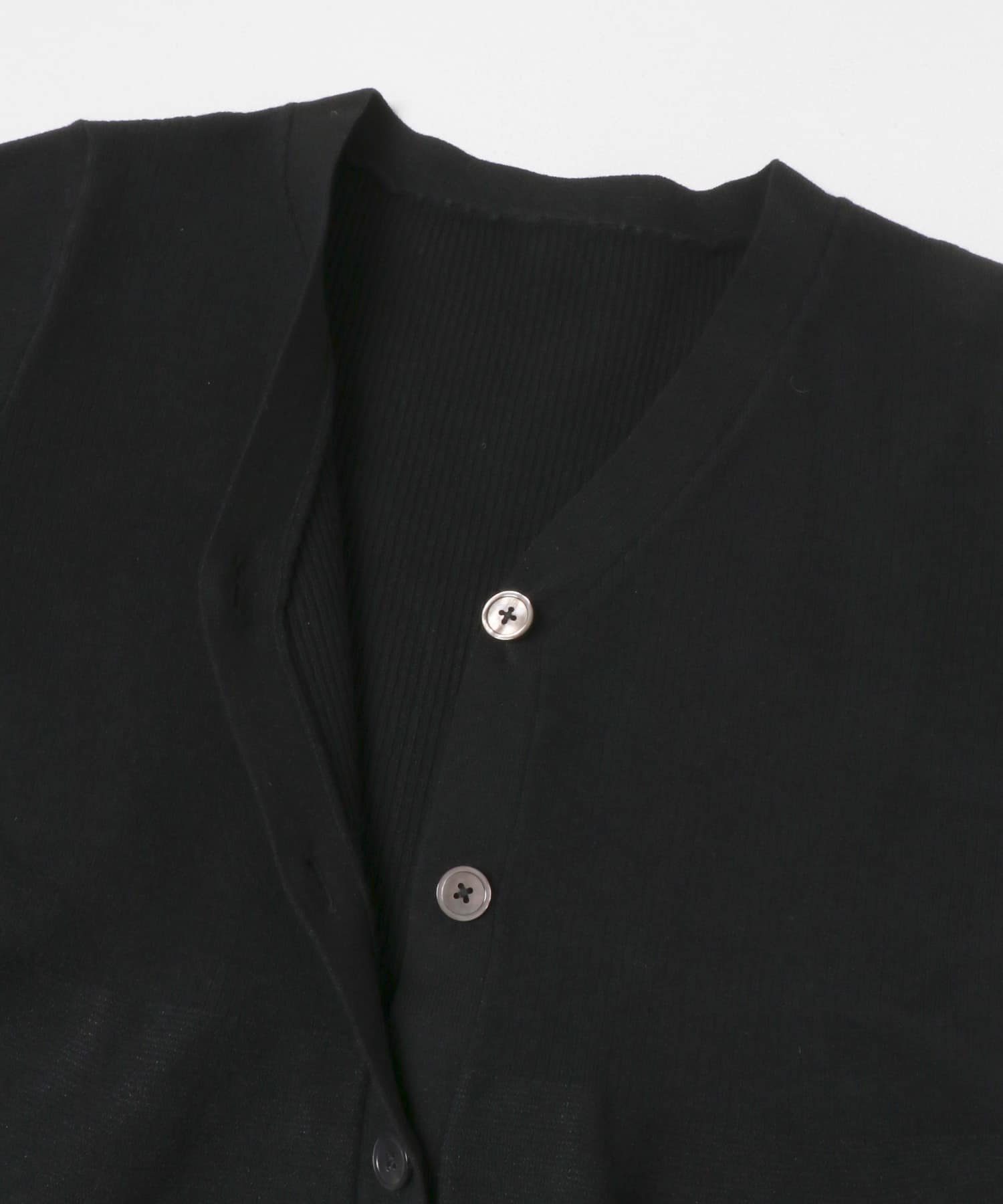 カシミヤシルク混ペプラムニットアップ BLACK Free
