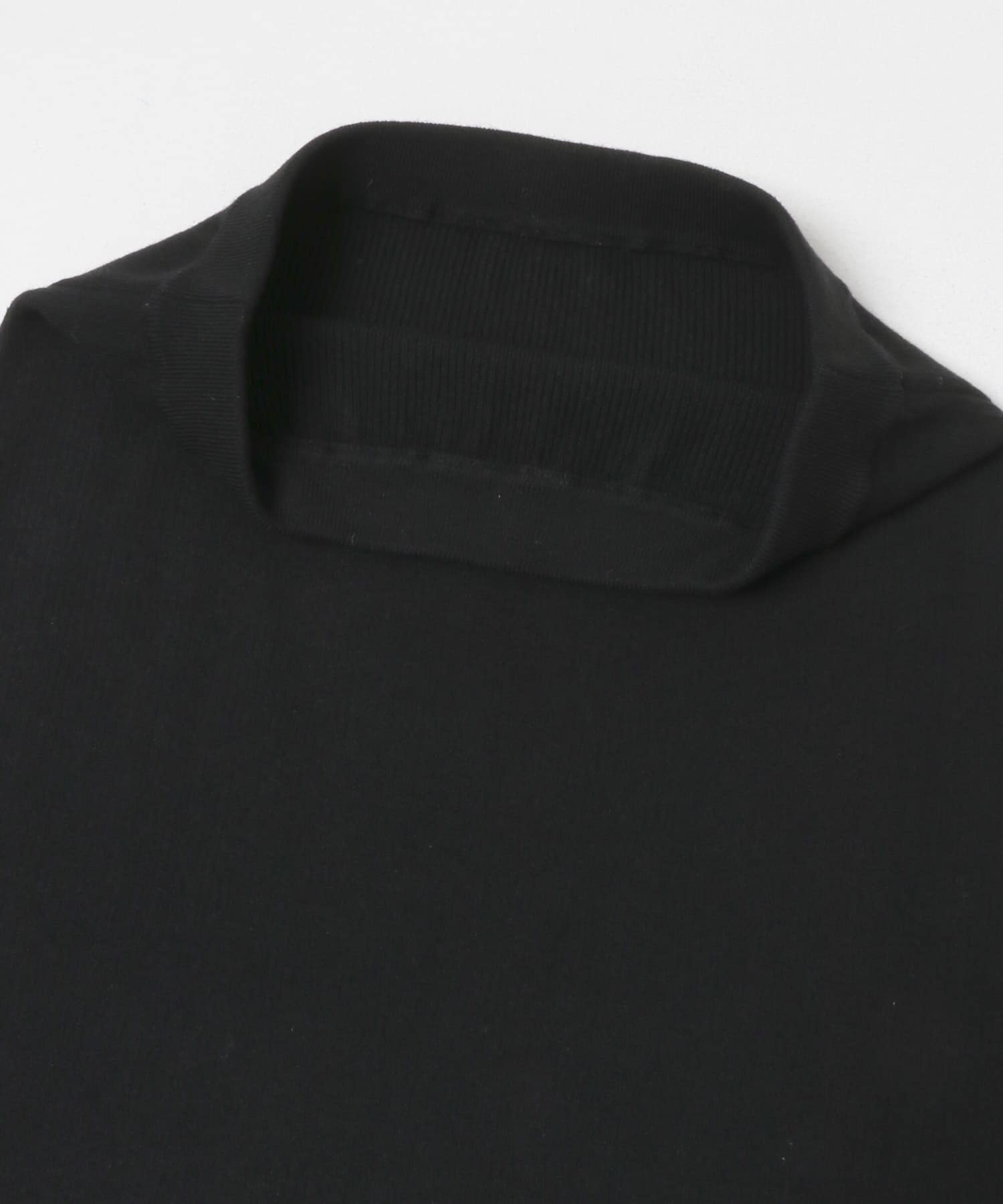 カシミヤシルク混ペプラムニットアップ BLACK Free