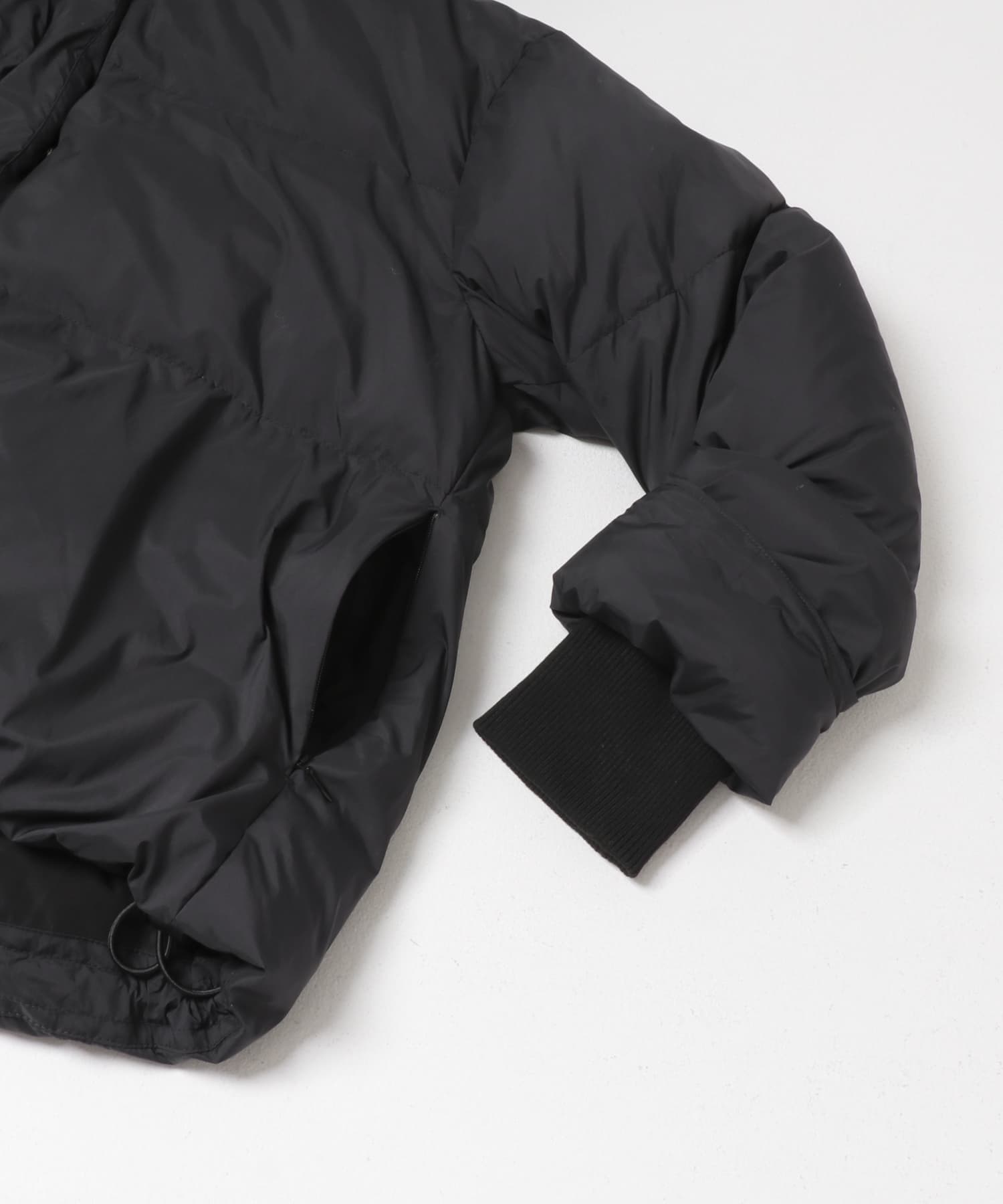 『一部WEB限定カラー』ボリュームファーダウンコート BLK×BLK Free