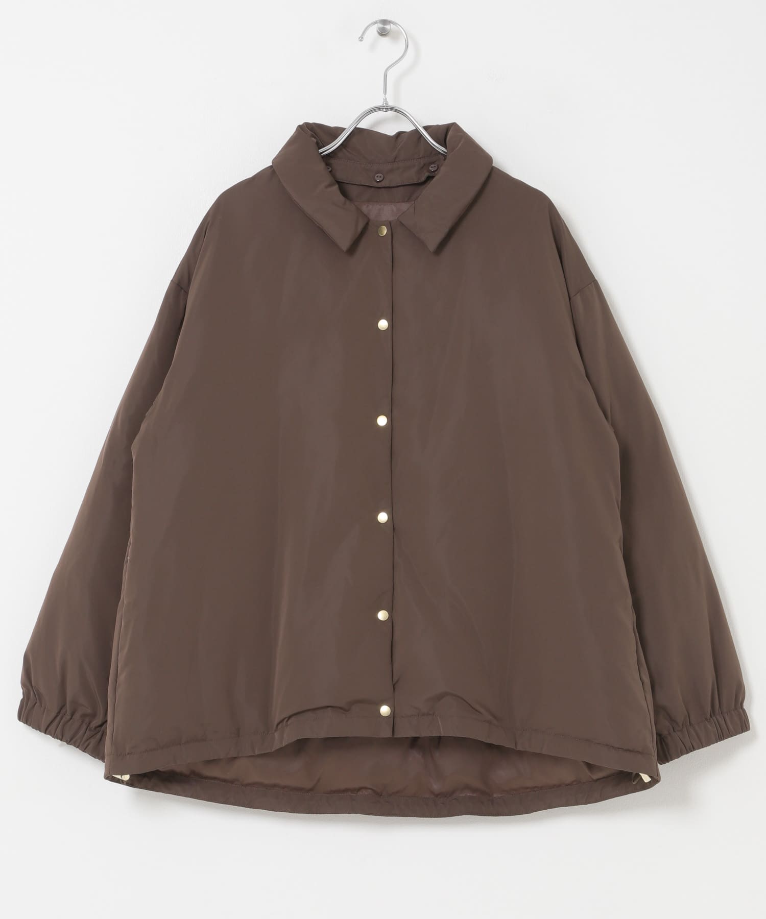 撥水2WAYネックダウンコート BROWN Free