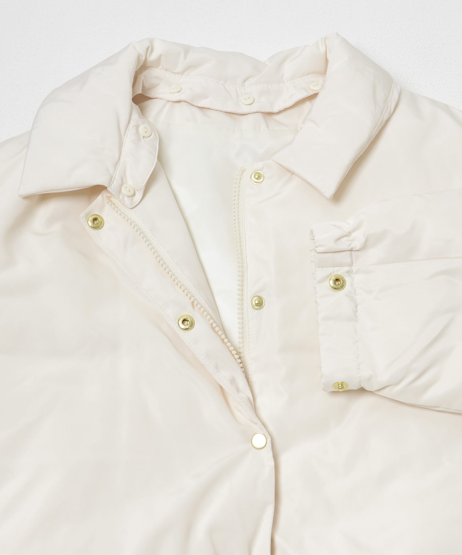 撥水2WAYネックダウンコート OFF WHITE Free
