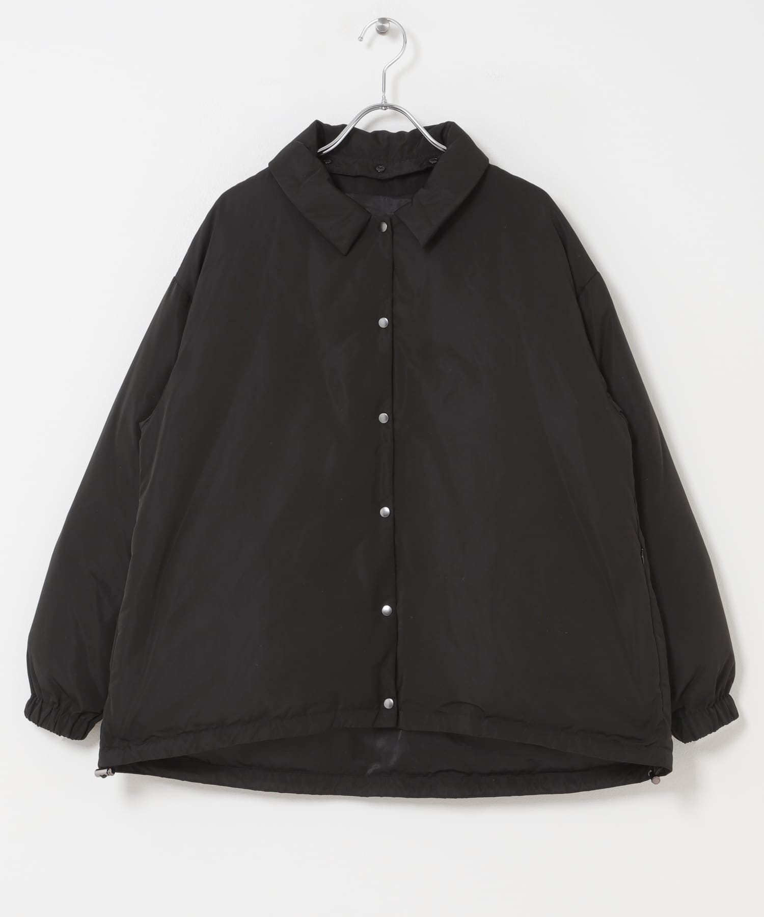 撥水2WAYネックダウンコート BLACK Free