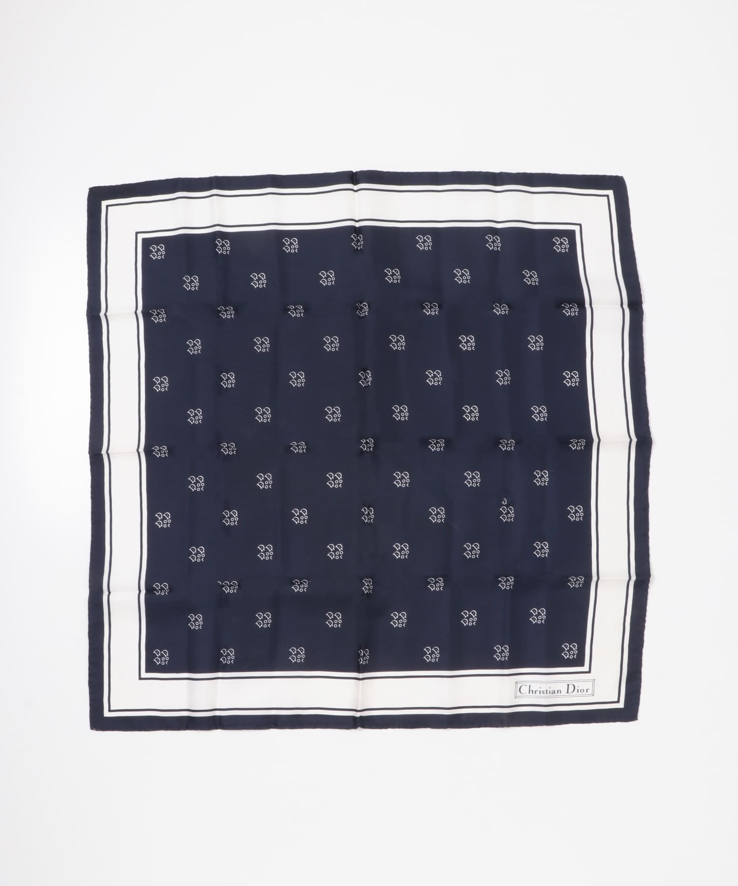 VINTAGE DIORスカーフ(- NAVYWHITE): ファッション雑貨｜URBAN