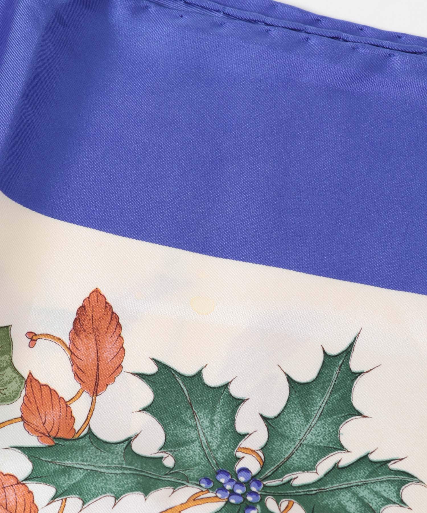 VINTAGE　GUCCIスカーフ BLUE -