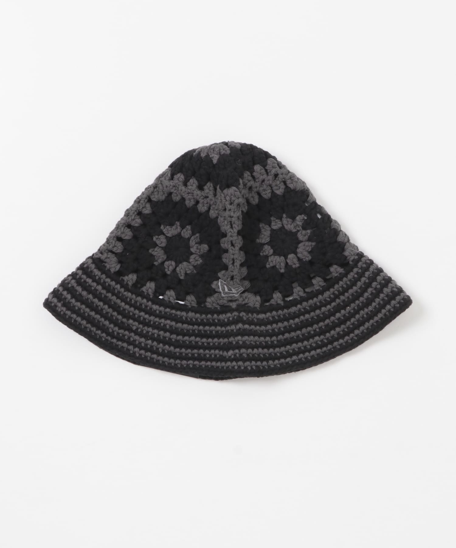 New Era　CROCHET KNIT DGRY BLK BLACK One