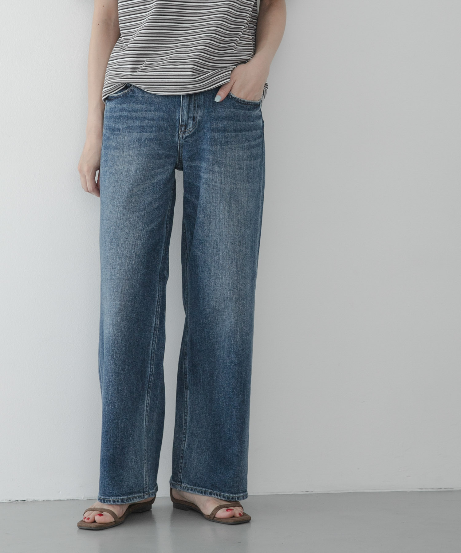 Healthy DENIM　PINK PEPPER MIDRISE