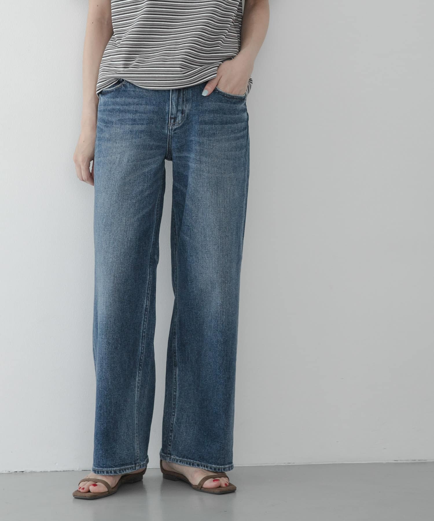 Healthy DENIM　PINK PEPPER MIDRISE
