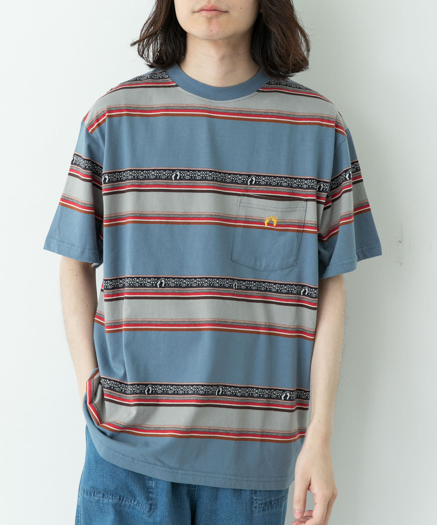 HANG TEN　70S JACQUARD T-SHIRTS
