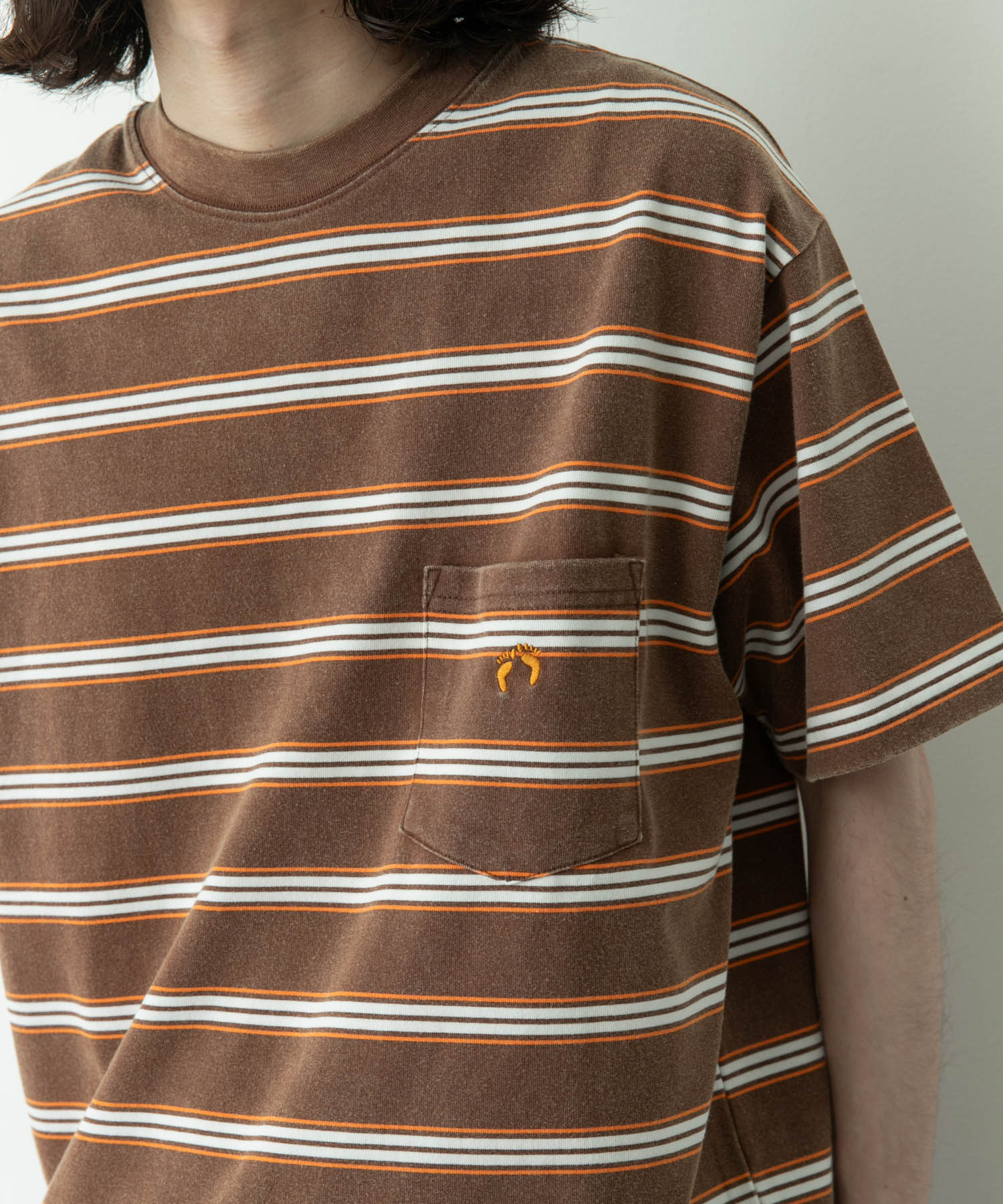 HANG TEN　LA HOJJA BORDER T-SHIRTS