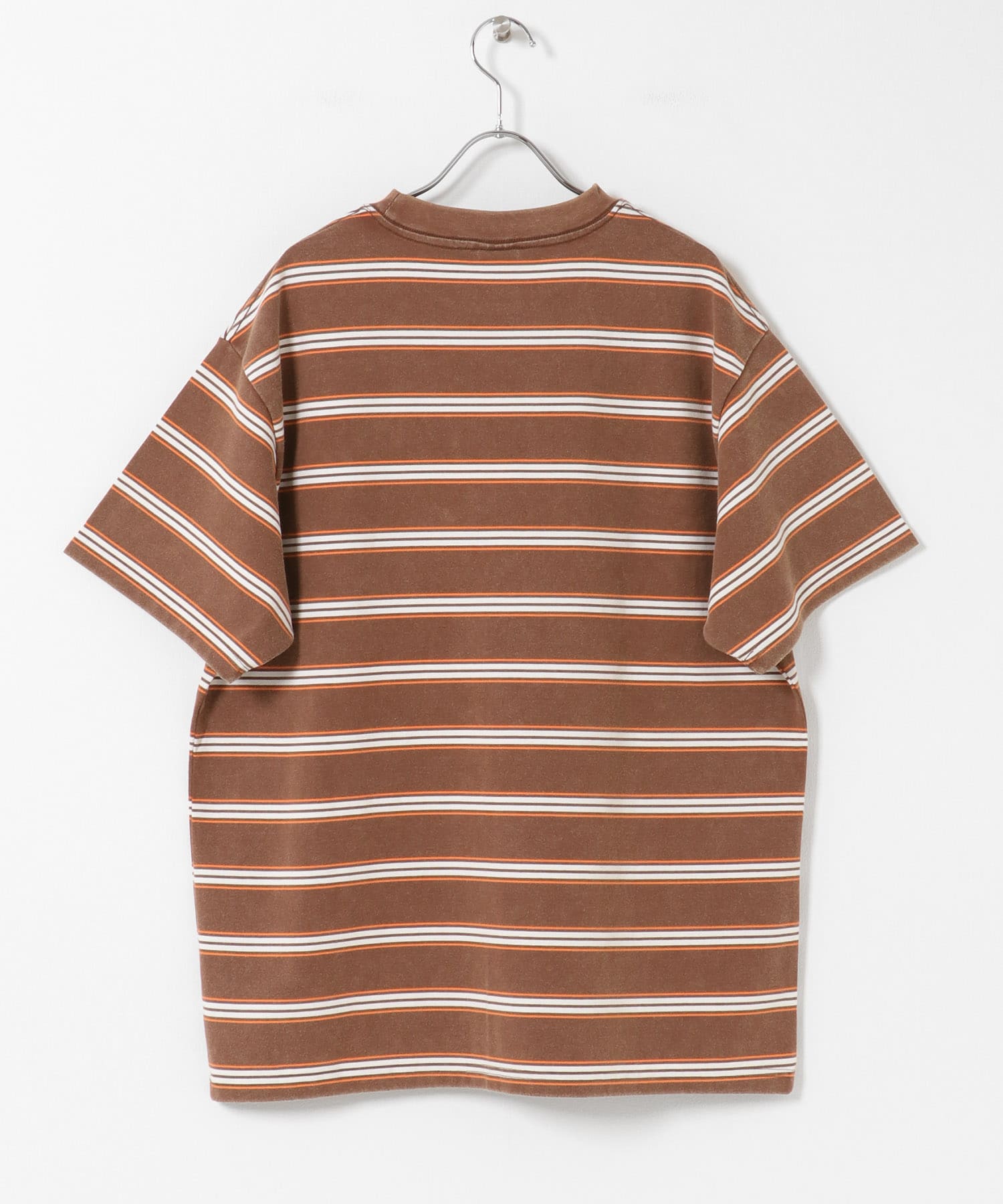 HANG TEN　LA HOJJA BORDER T-SHIRTS BRWON M