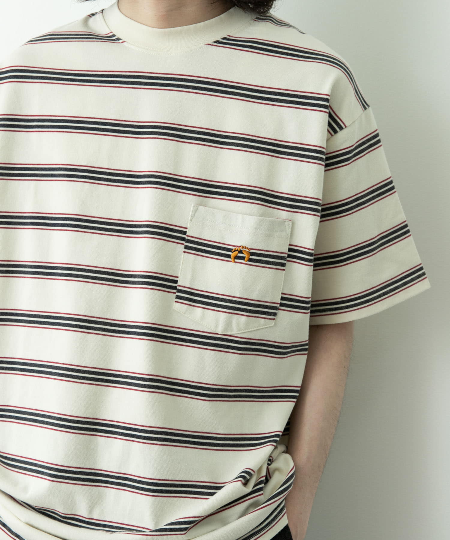 HANG TEN　LA HOJJA BORDER T-SHIRTS