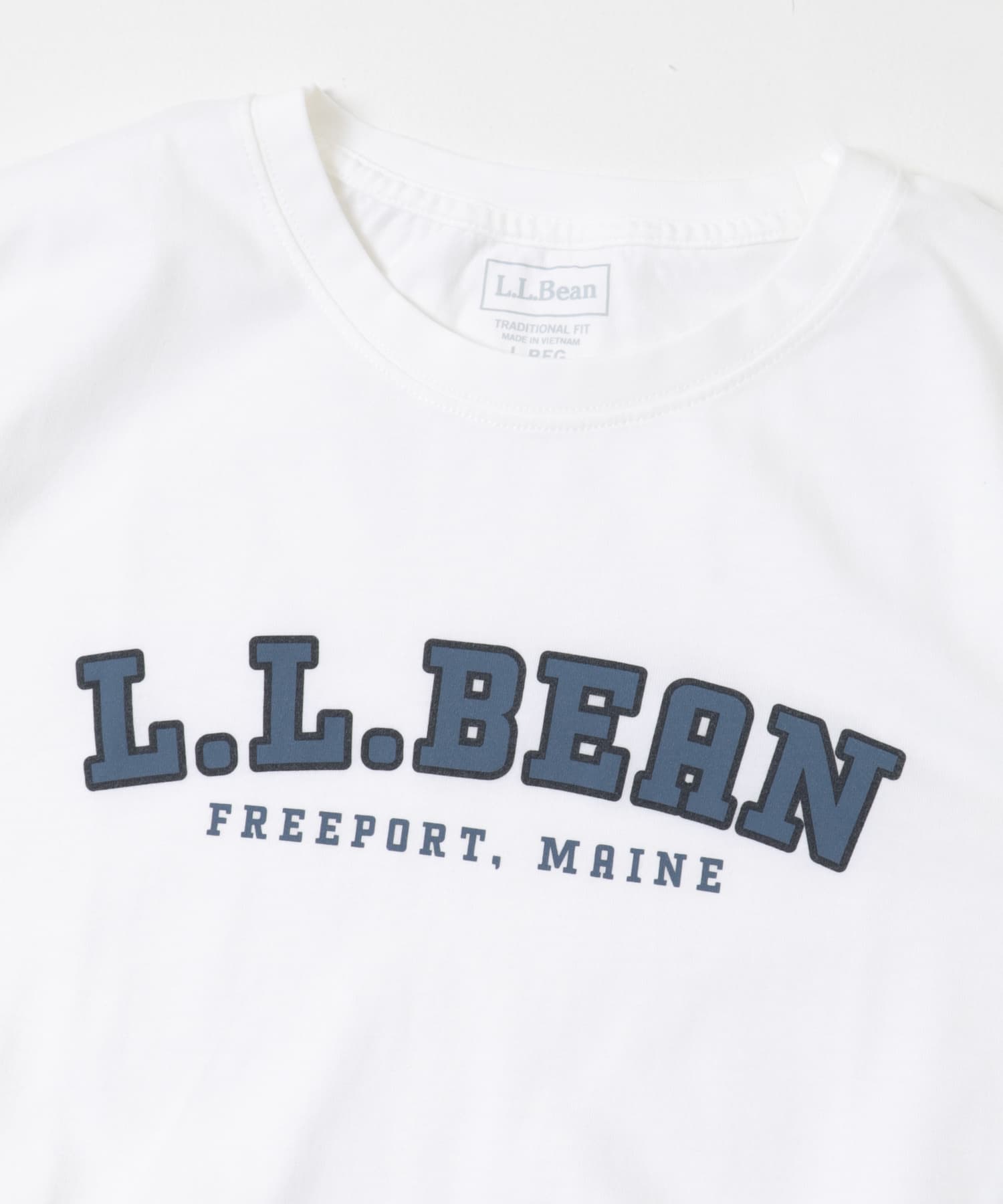 L.L.Bean　UNSHRINKABLE GRAPHIC T-SHIRTS WHITE L