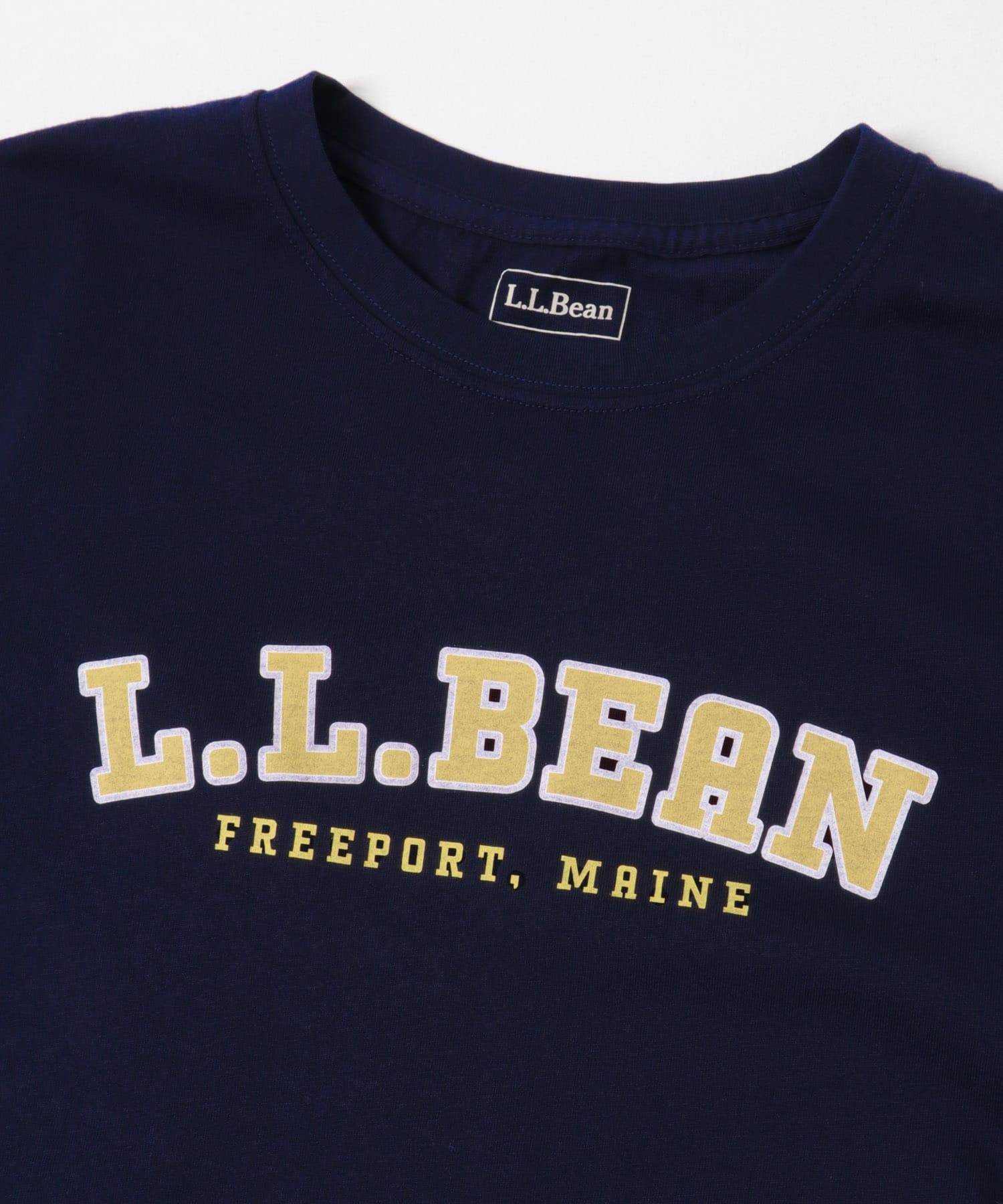 L.L.Bean　UNSHRINKABLE GRAPHIC T-SHIRTS NAVY L