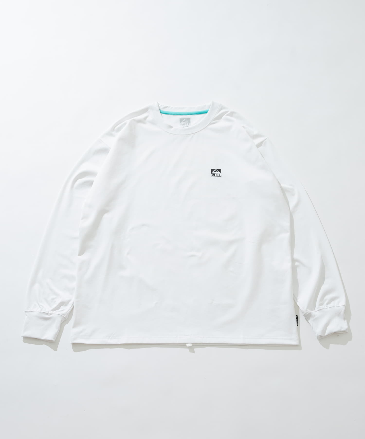 REEF　1POINT LOGO RASH LONG-SLEEVE T-SHIRTS WHT M
